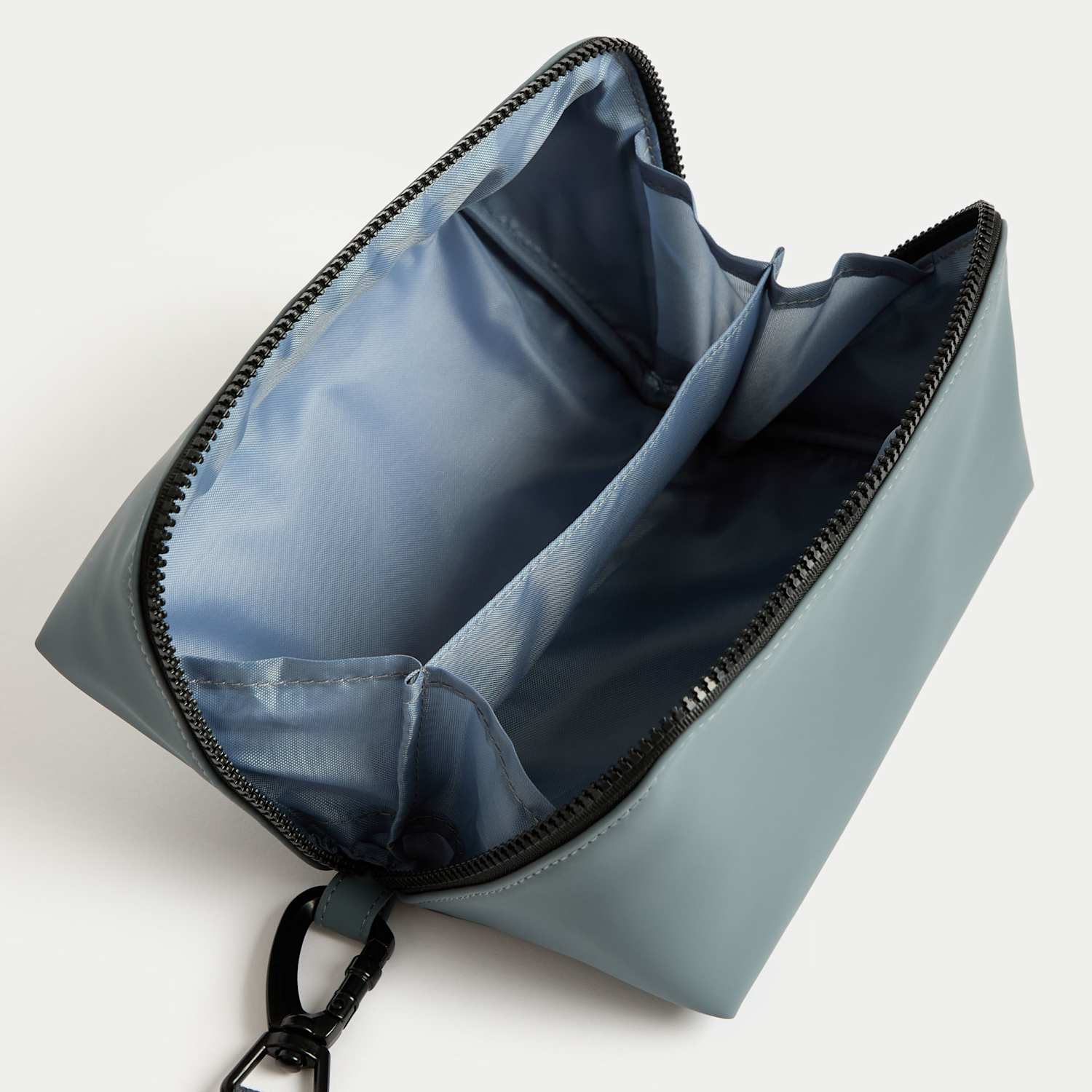 M&S Men's Wide Opening Travel Wash Bag - Charcoal