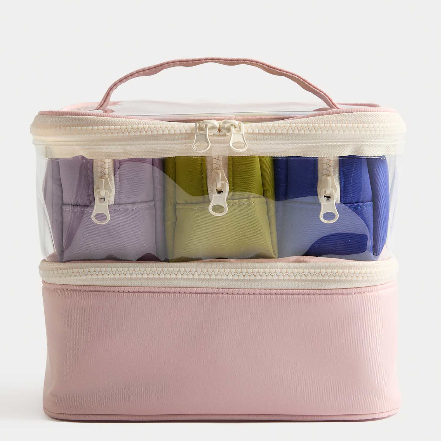 M&S Men's 5 Pack Large Utility Bags - Pink Mix