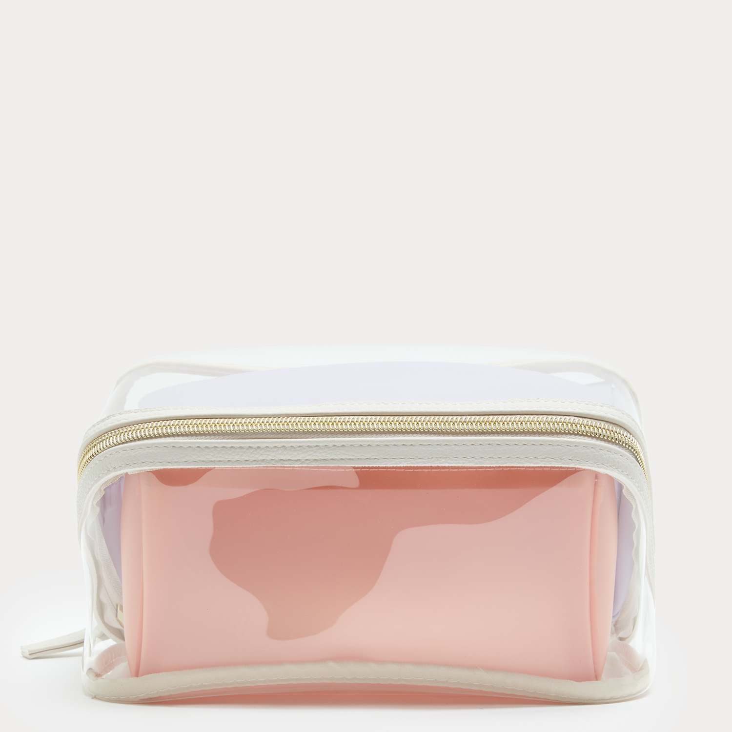M&S Women's Set of 3 Wide Opening Make-Up Bags - Pink Mix