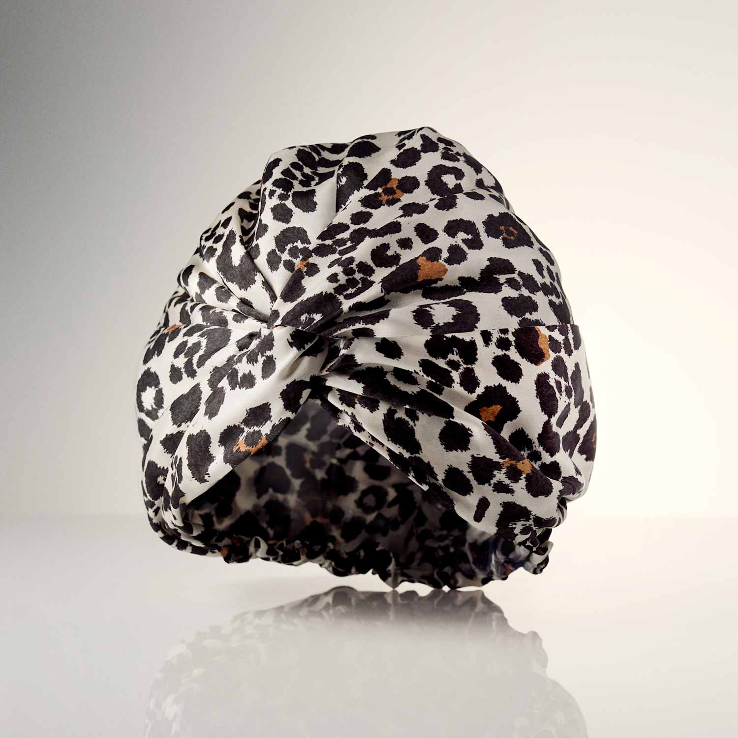M&S Women's Printed Pure Silk Hair Turban - Brown Mix