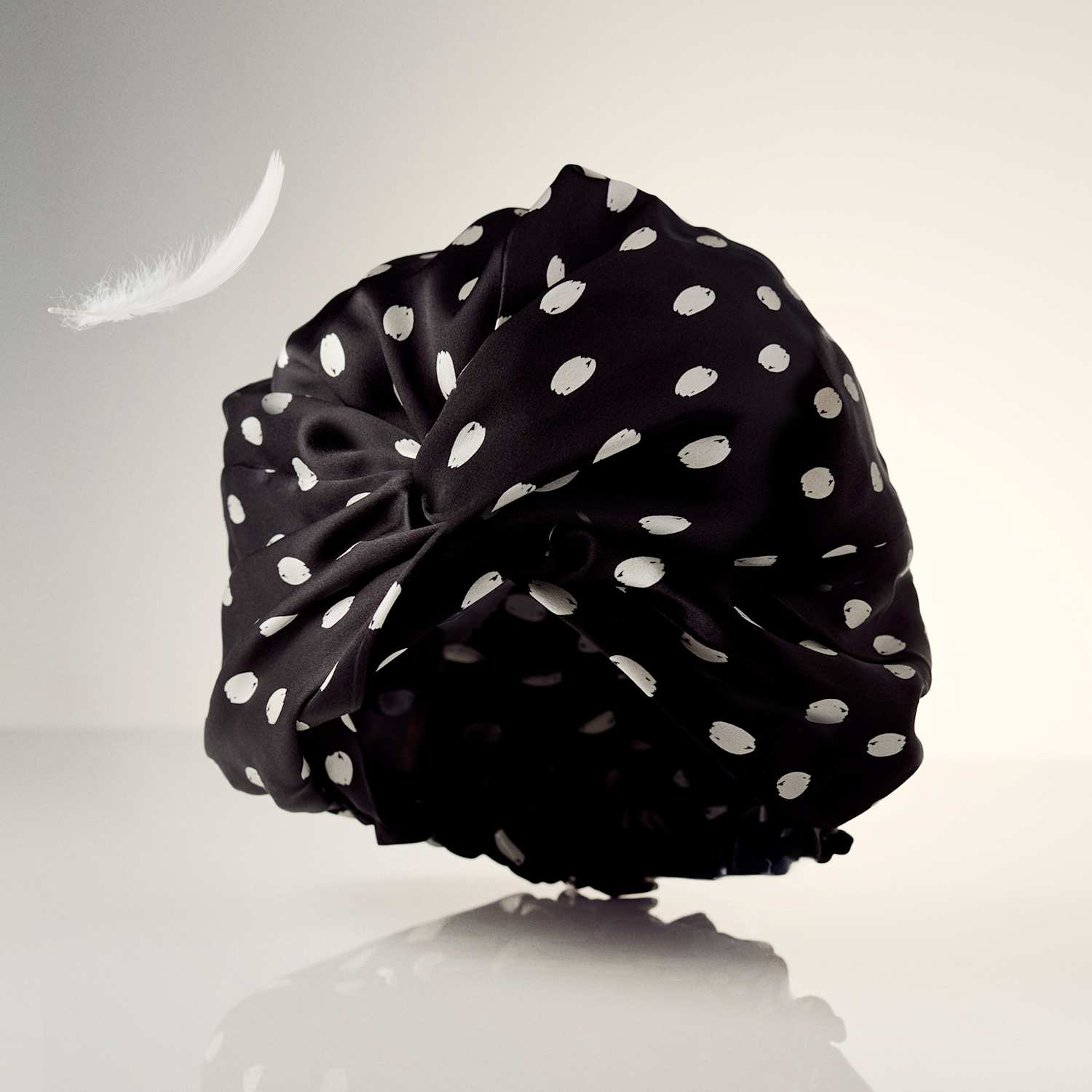 M&S Women's Printed Pure Silk Hair Turban - Black Mix
