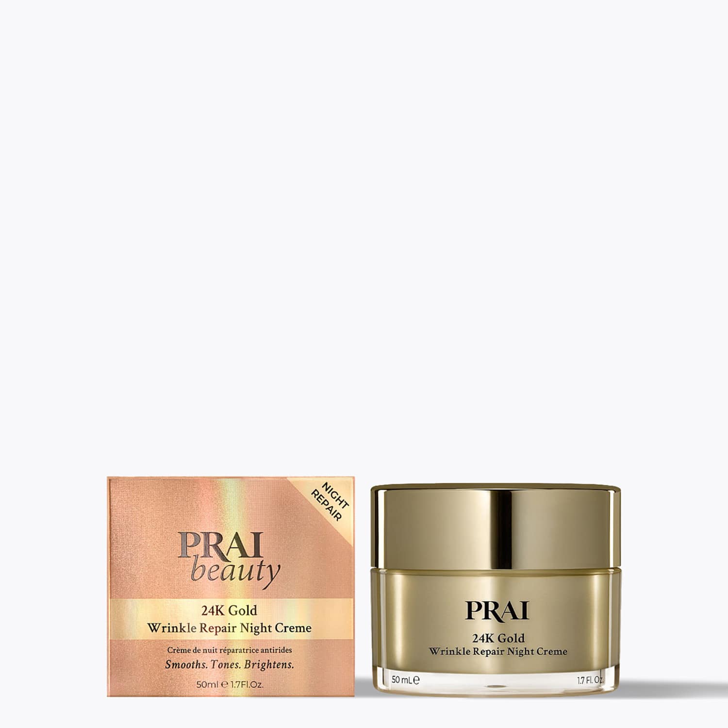 Prai Women's 24K Gold Wrinkle Repair Night Crème 50ml - Available at M&S