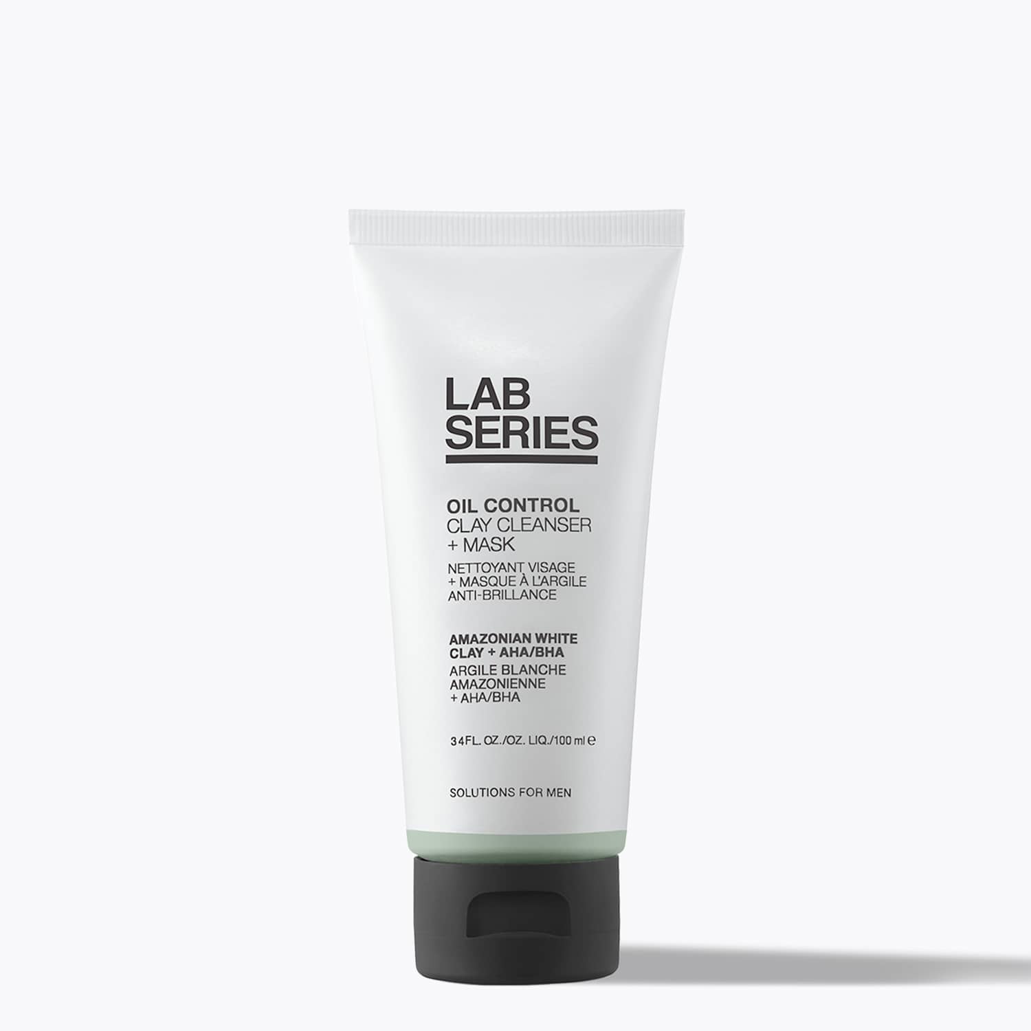Lab Series Men's Oil Control Clay Cleanser + Mask 100ml - Available at M&S