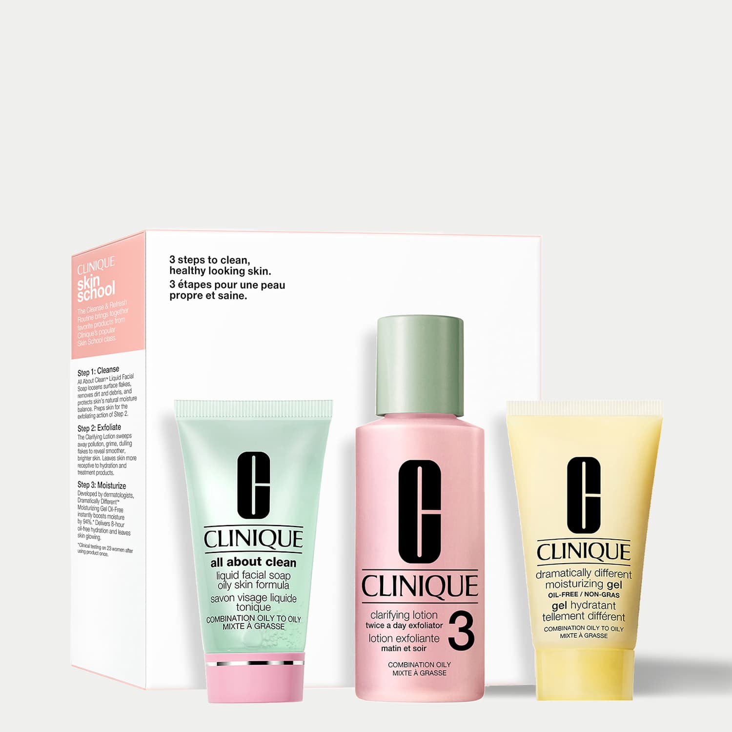 Clinique Women's Skin School Supplies: Cleanser Refresher Course (Type 3) - Available at M&S