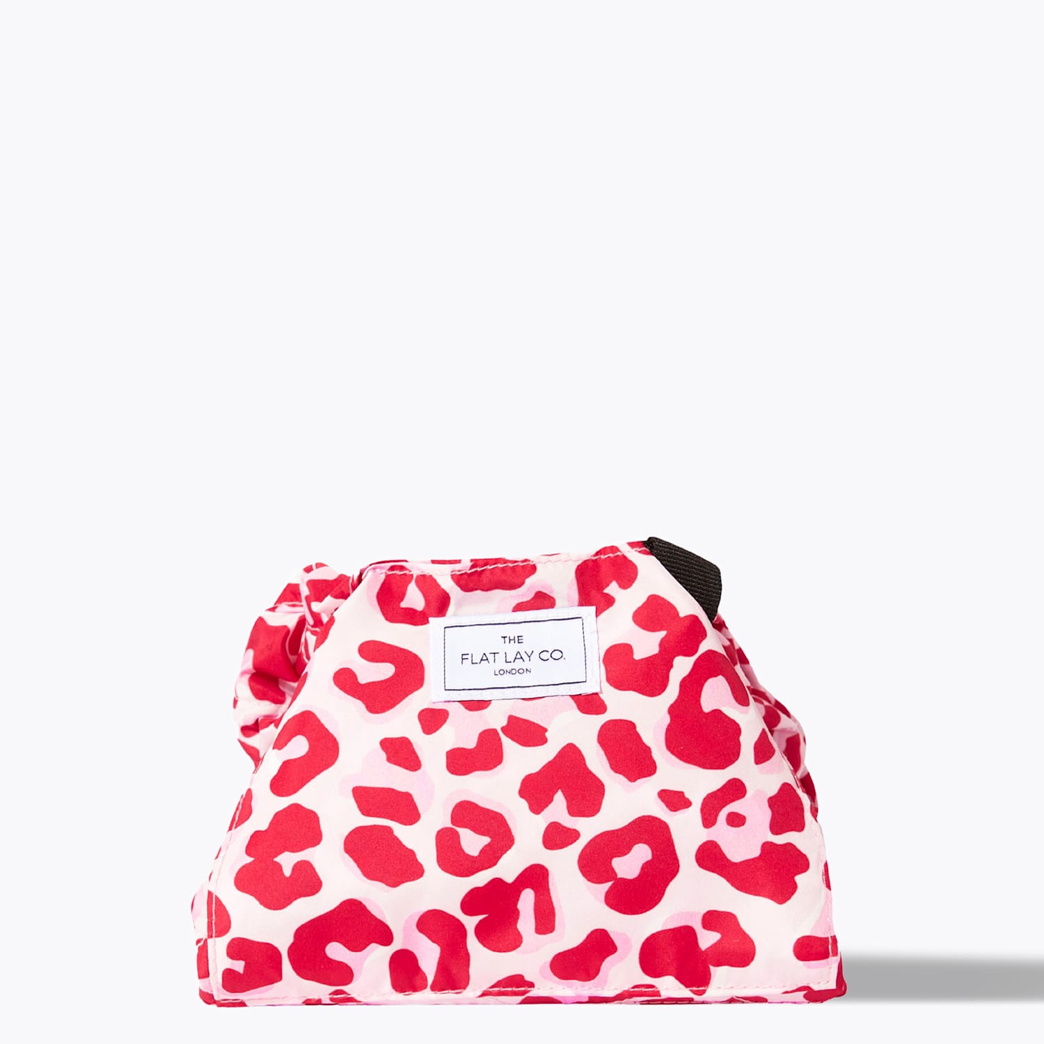 The Flat Lay Co. Women's Open Flat Makeup Bag In Pink Leopard - Available at M&S