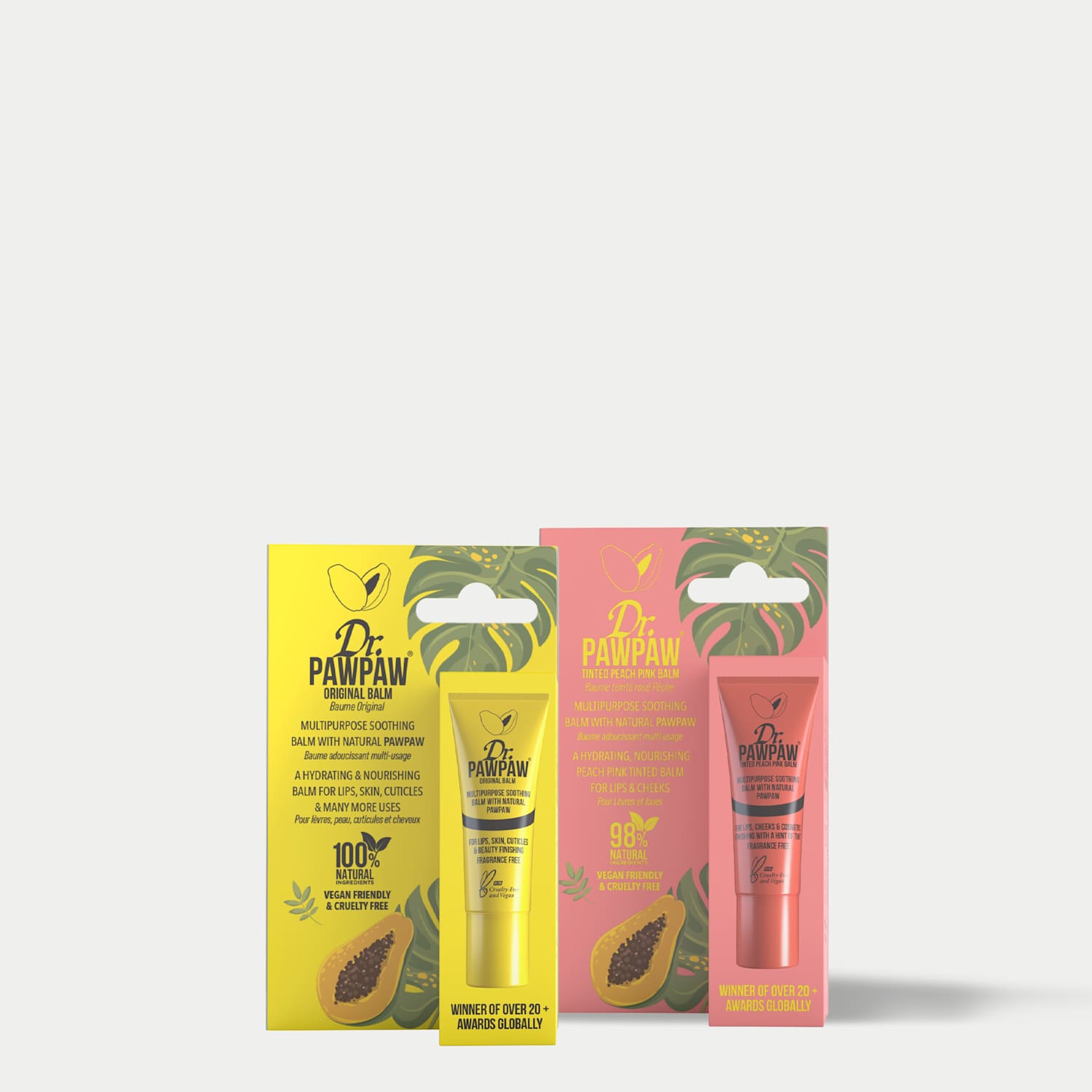 Dr Paw Paw Women's Peach Pink & Original Duo 20ml - Available at M&S