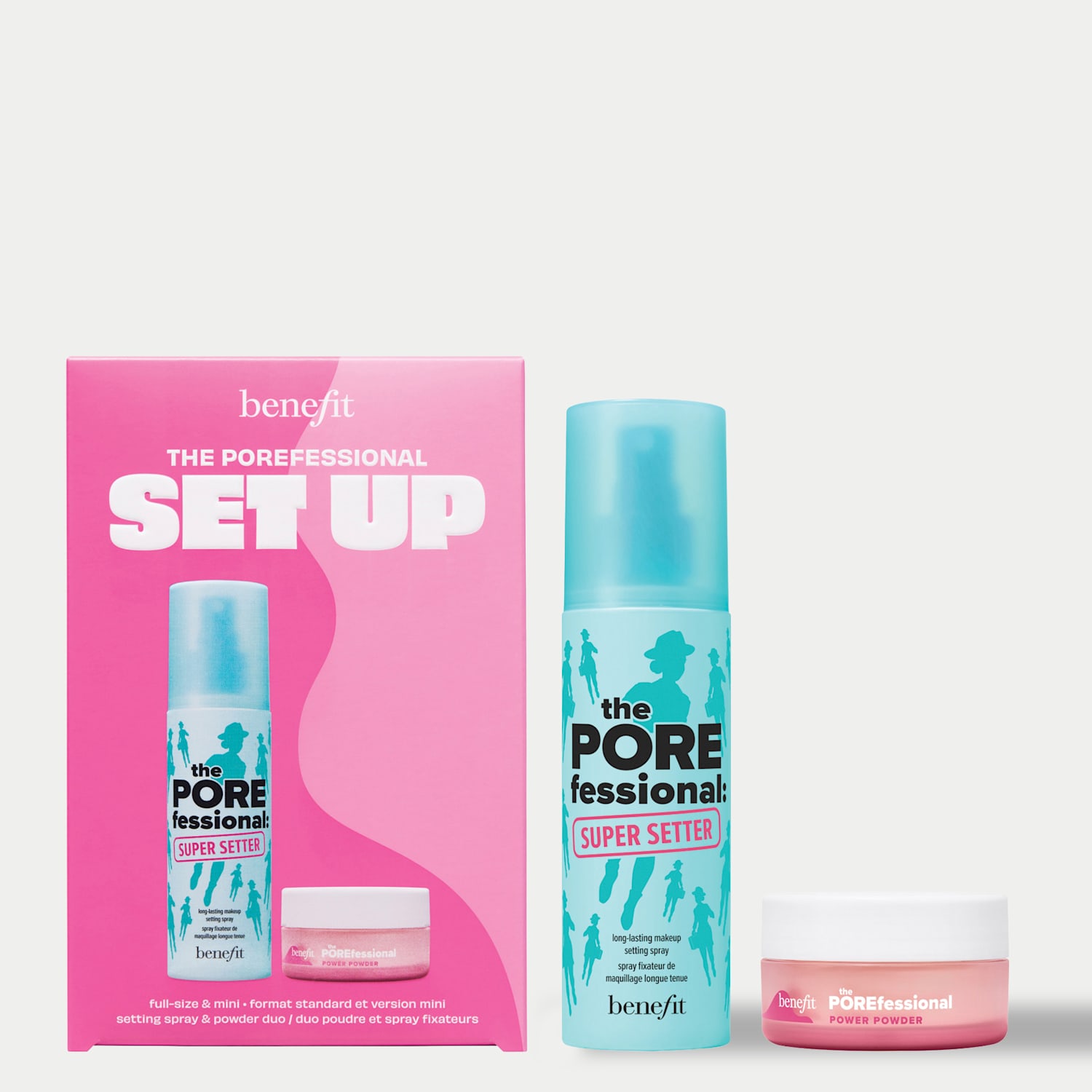 Benefit Women's The Porefessional Set Up Matte Powder & Setting Spray Gift Set - Worth £51 - Available at M&S