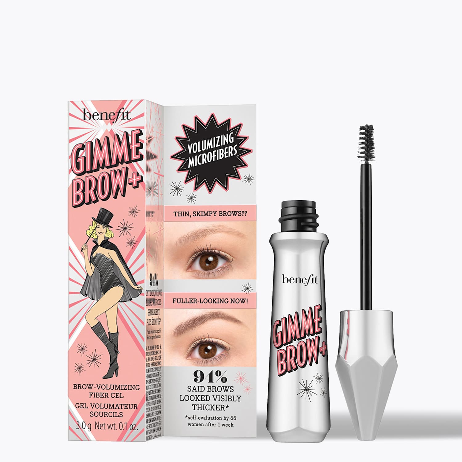 Benefit Women's Gimme Brow + Volumising Eyebrow Gel 3g - Medium Beige - Available at M&S