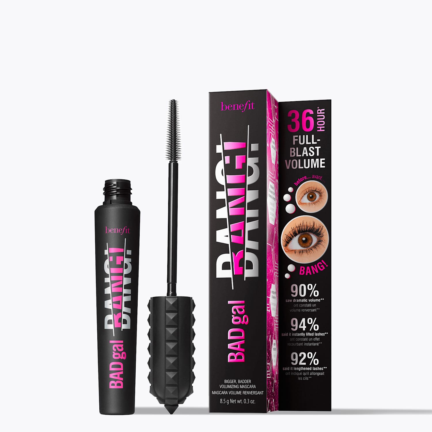 Benefit Women's Badgal Bang! Volumising Mascara 8.5g - Black - Available at M&S