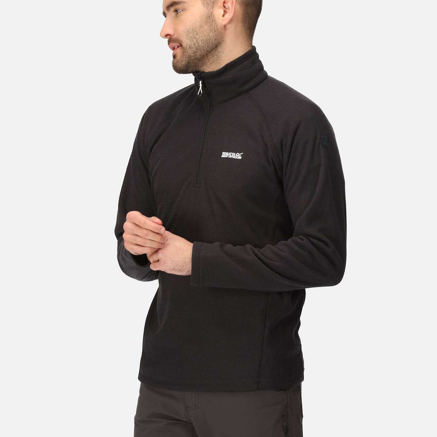 Regatta Men's Kenger Half Zip Fleece - S - Black - Available at M&S