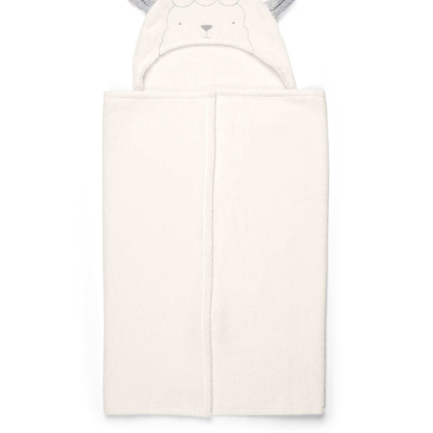 Mamas & Papas Hooded Lamb Baby Towel - White - Available at M&S
