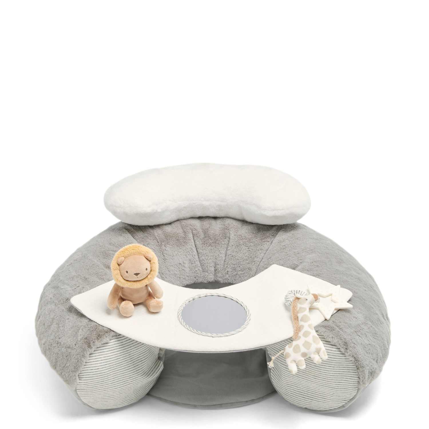 Mamas & Papas Kids Welcome to the World Sit & Play Floor Seat (6 Mths) - Grey - Available at M&S