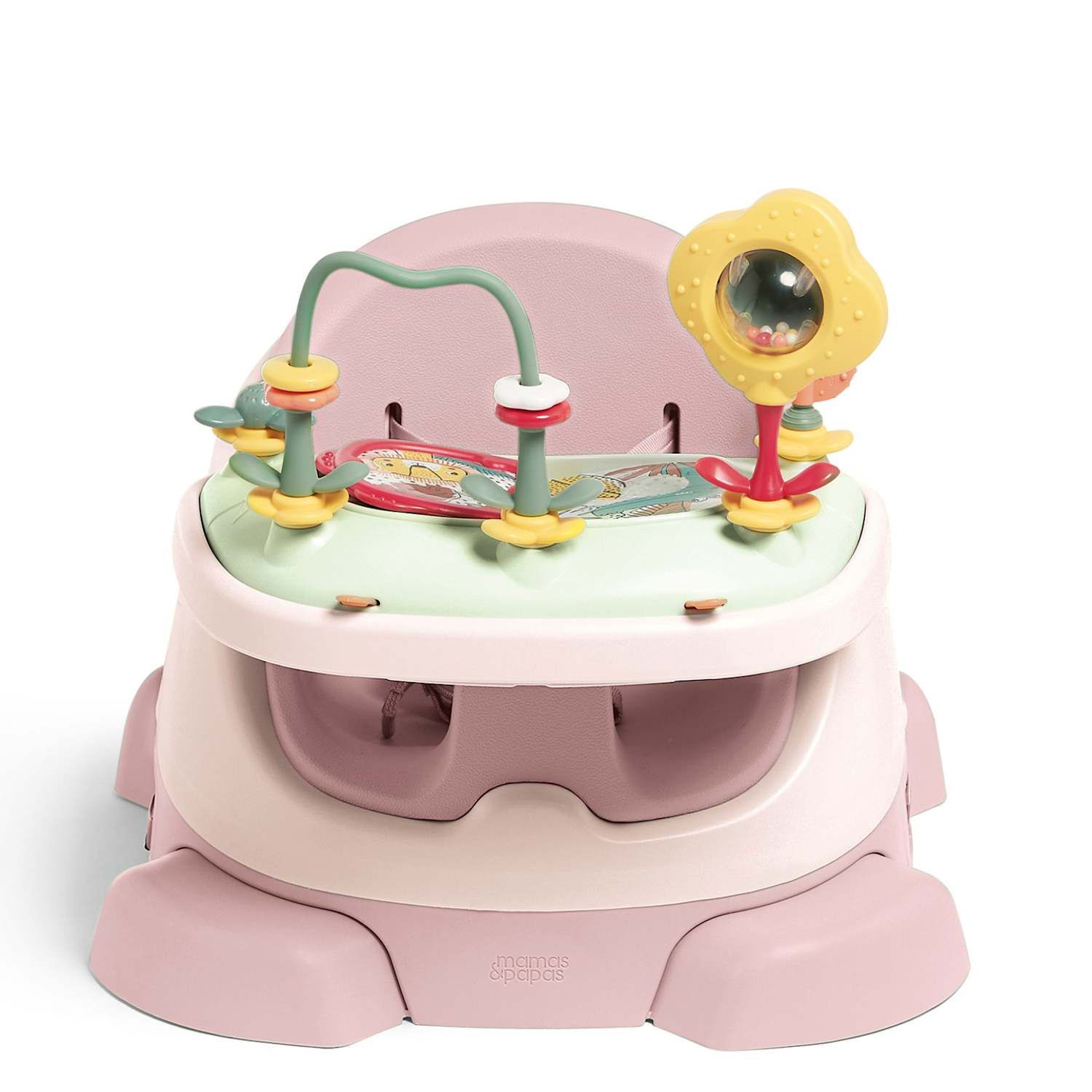 Mamas & Papas Kids Bug 3-in-1 Floor And Booster Seat - Pink - Available at M&S