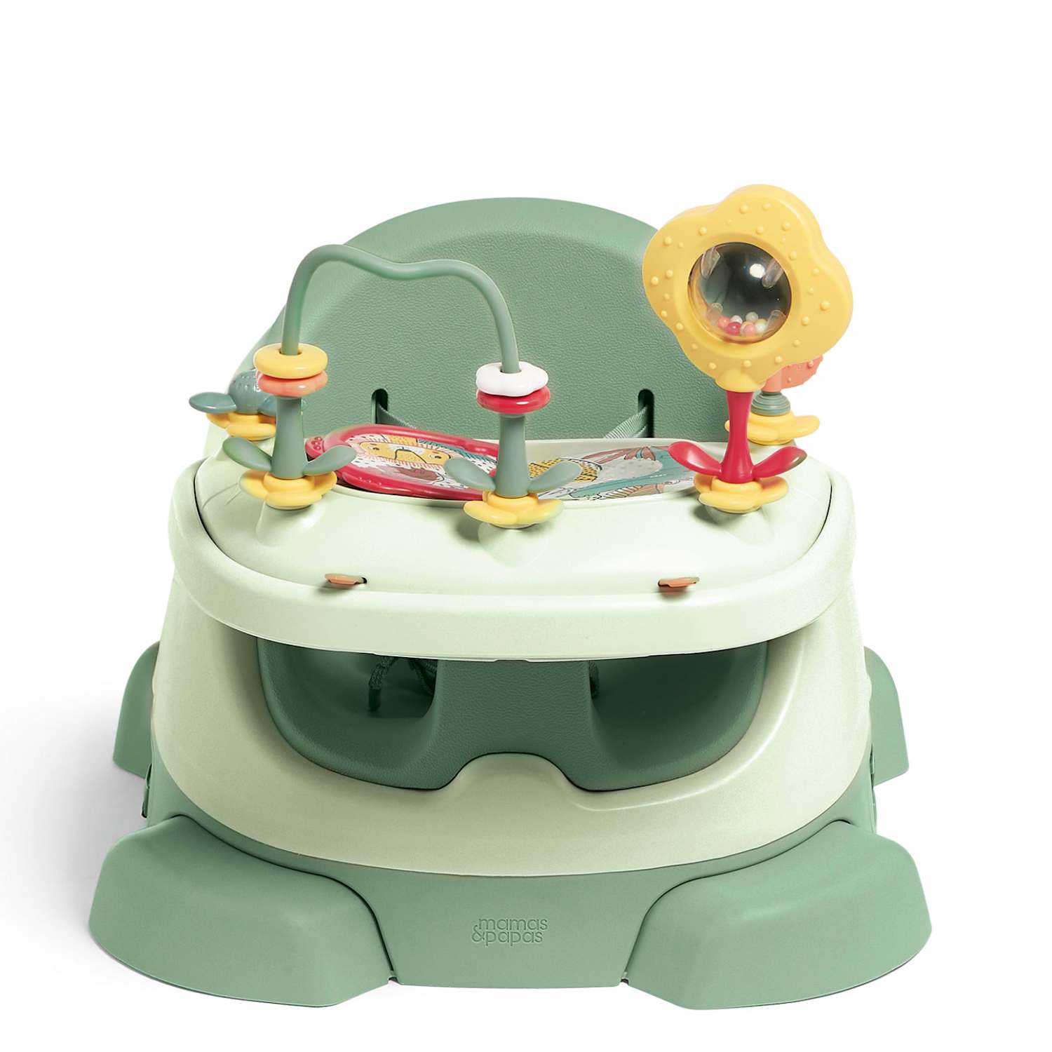 Mamas & Papas Kids Bug 3-in-1 Floor And Booster Seat - Green - Available at M&S