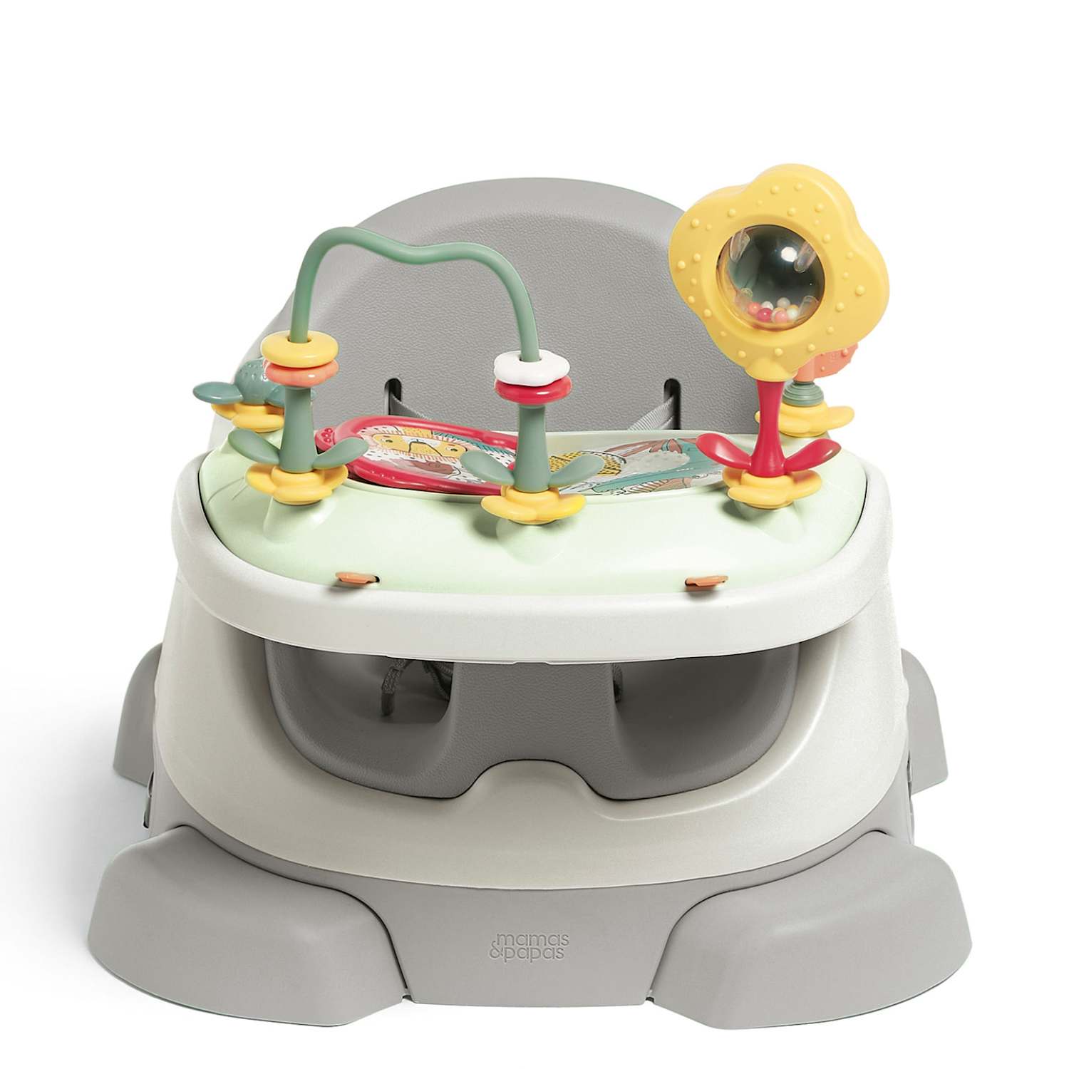 Mamas & Papas Kids Bug 3-in-1 Floor And Booster Seat - Grey - Available at M&S