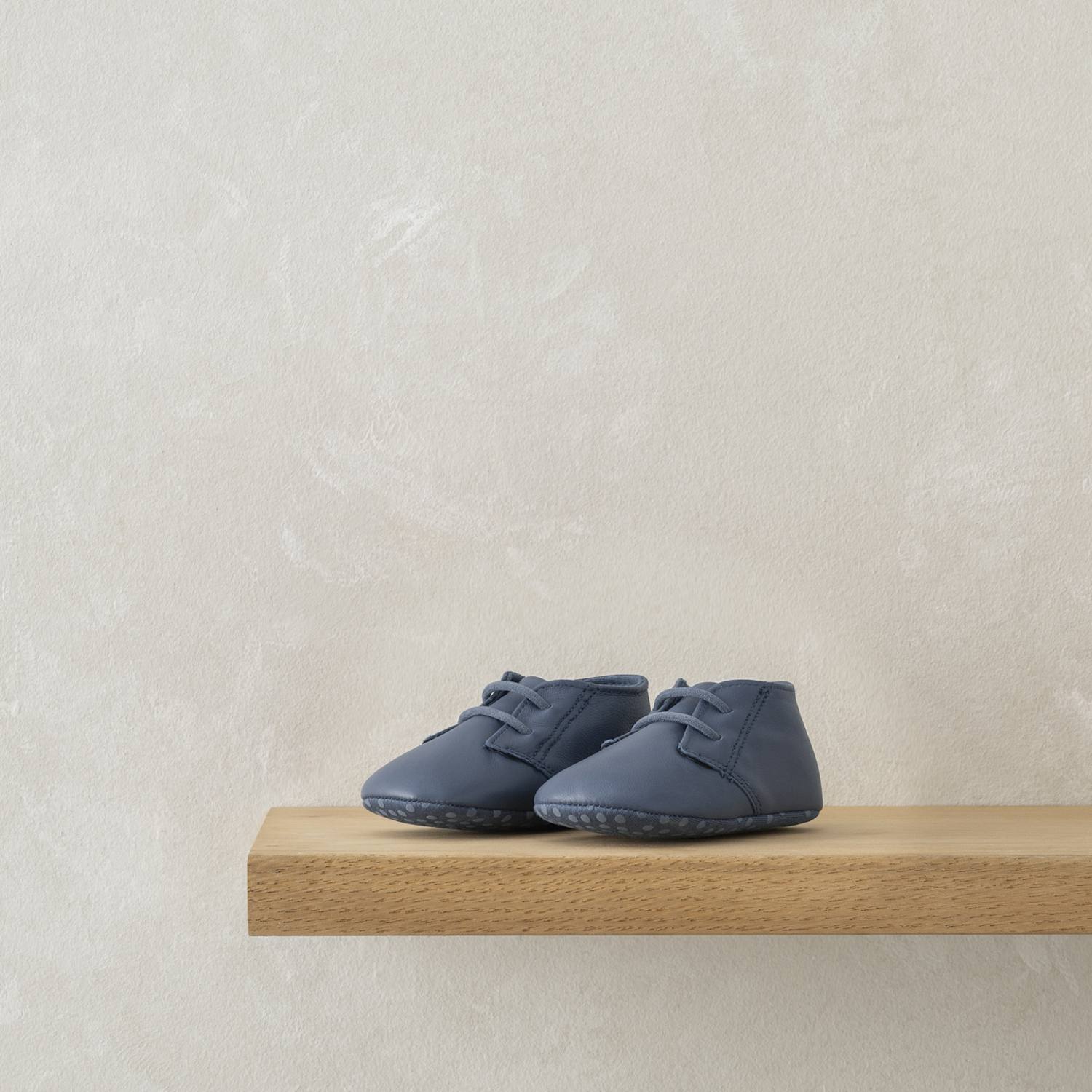 Mamas & Papas Baby Leather Pre-Walker Shoes (0-12 Mths) - 0-3 Months - Blue - Available at M&S