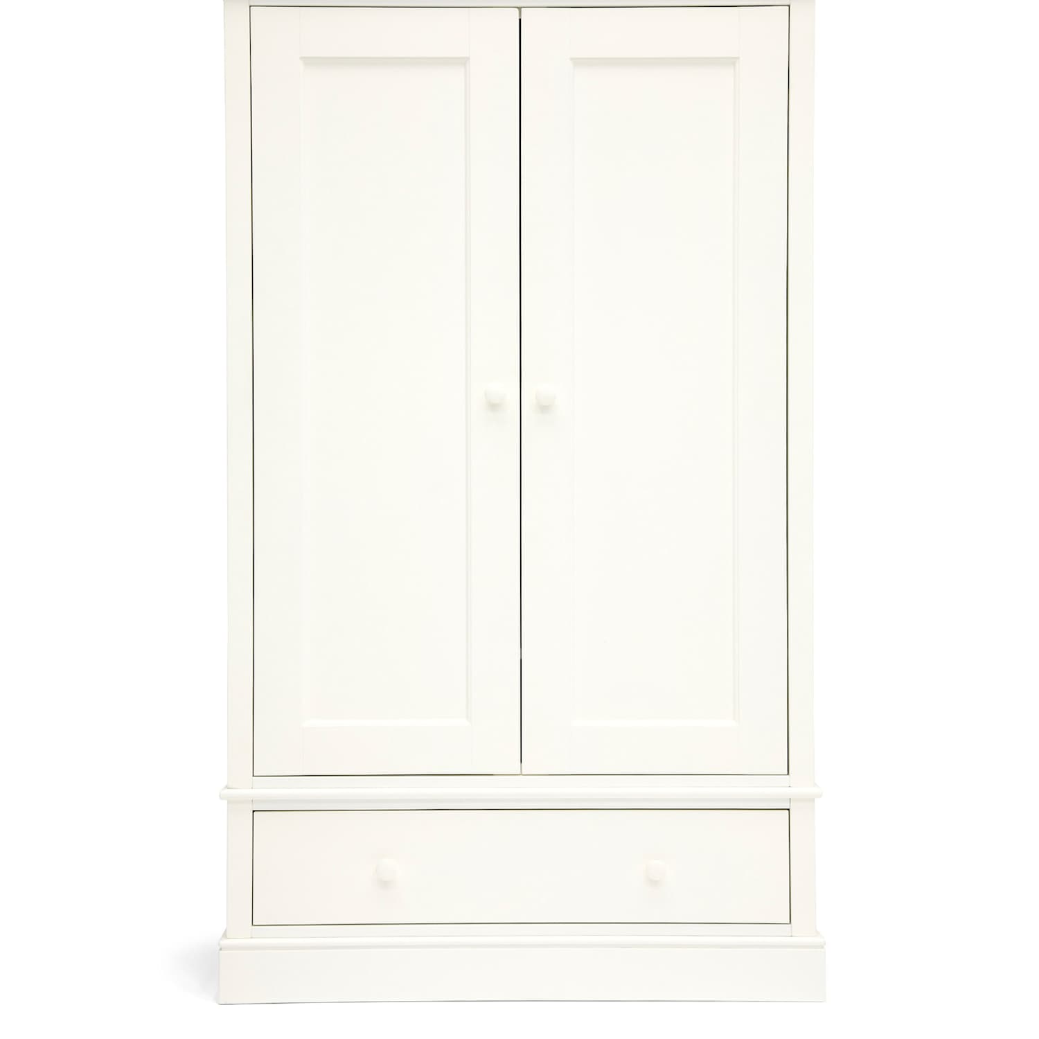 Mamas & Papas Unisex Oxford Wardrobe - White - Available at M&S