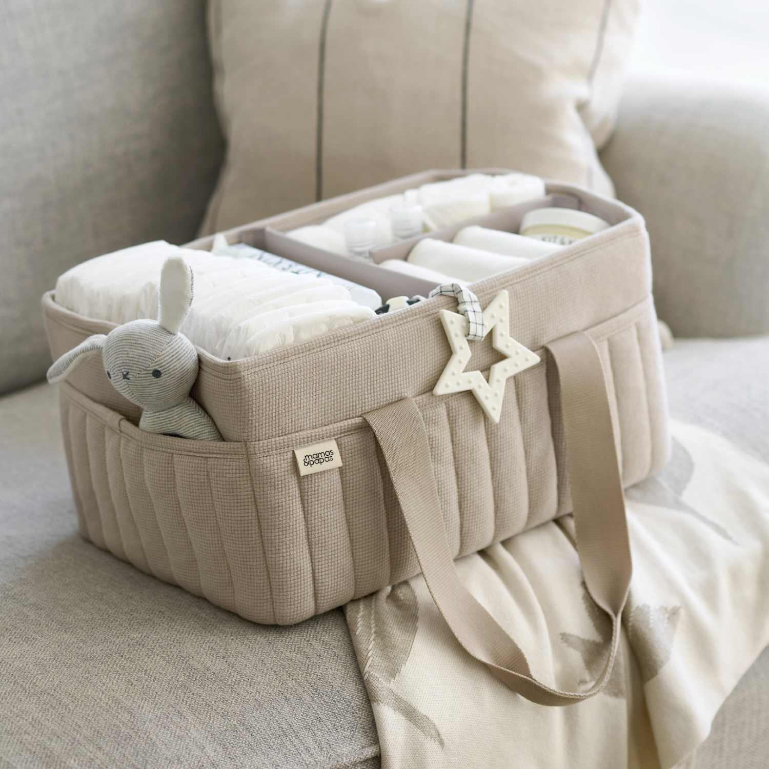 Mamas & Papas Kids Nappy Caddy - Neutral - Available at M&S