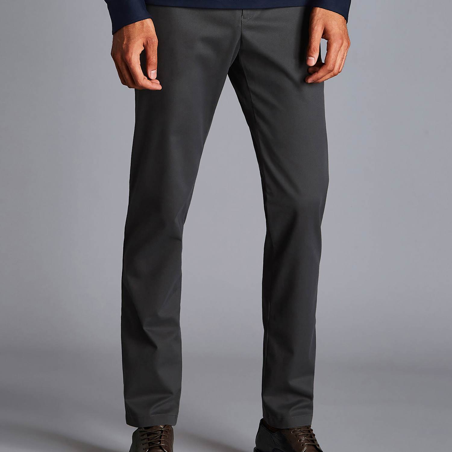Charles Tyrwhitt Men's Slim Fit Chinos - 38/30in - Grey - Available at M&S