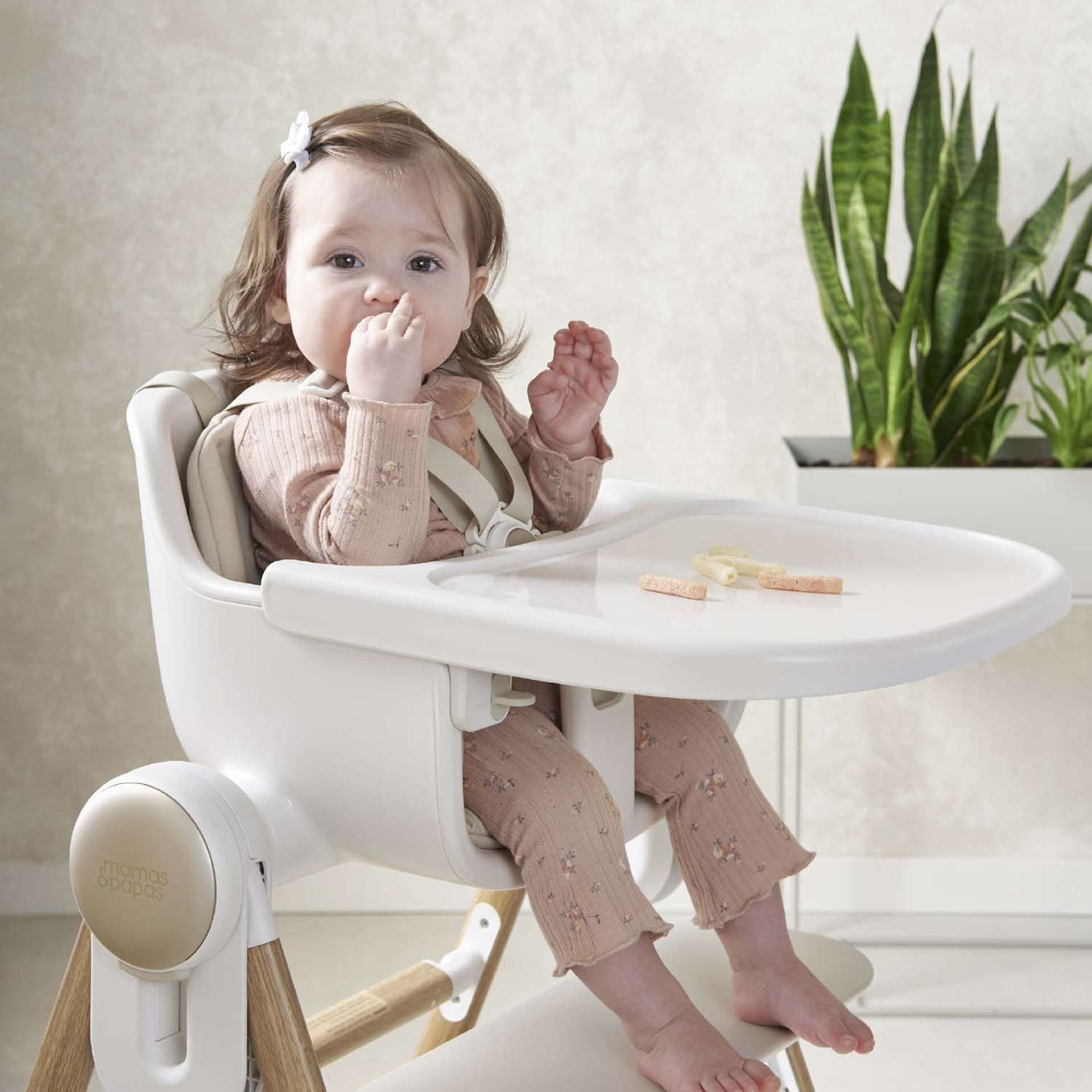 Mamas & Papas Unisex Eno Highchair - Beige - Available at M&S