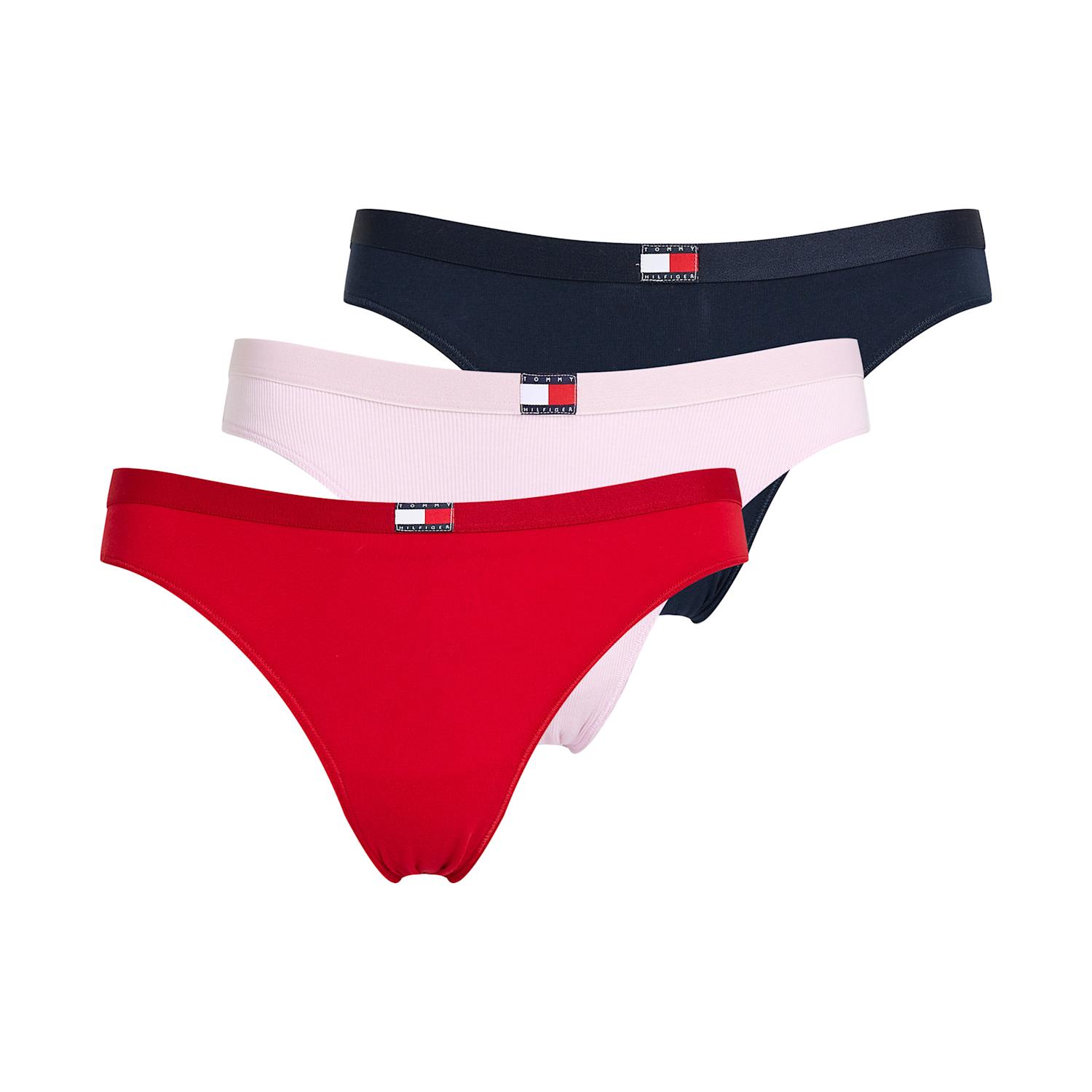 Tommy Hilfiger Women's 3pk Heritage Cotton Rich Bikini Knickers - Large - Multi - Available at M&S