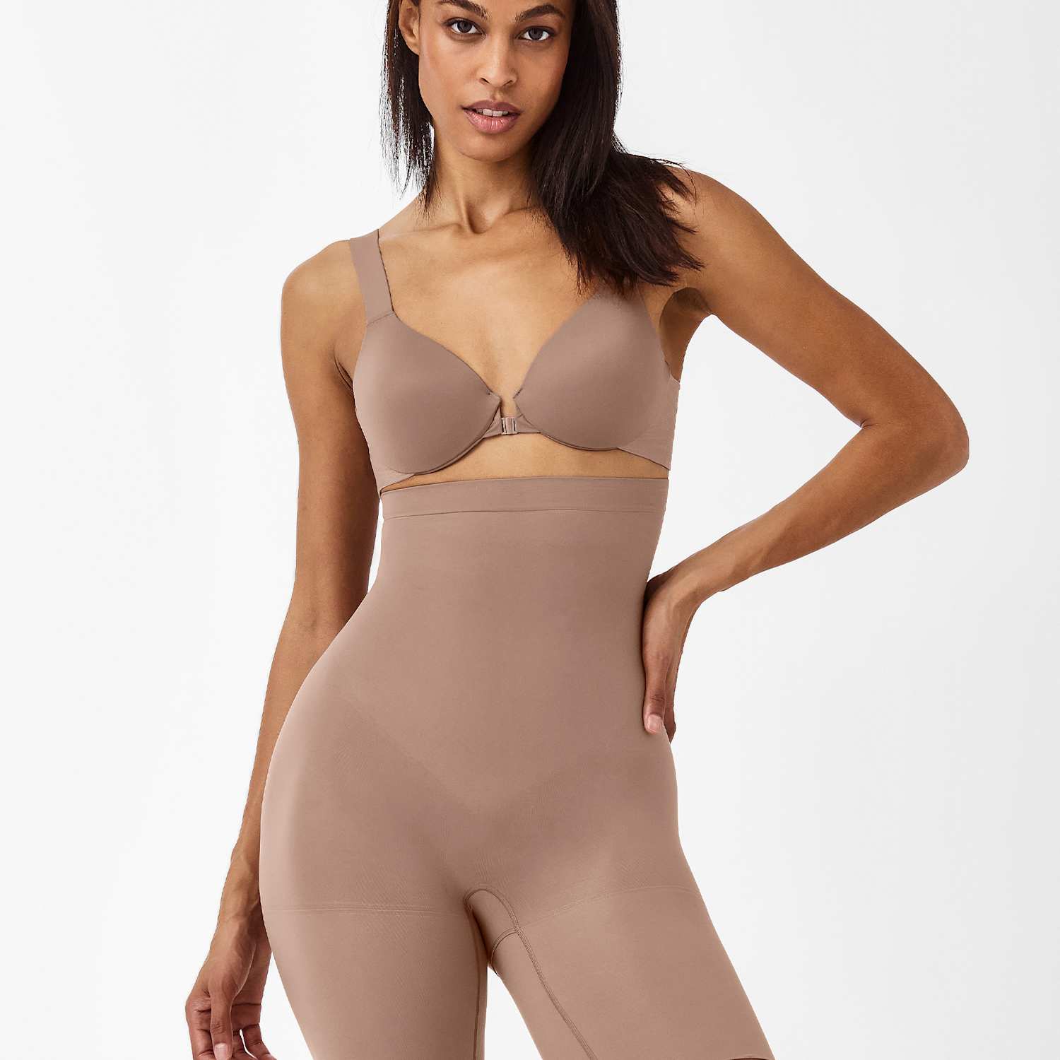 Women's SPANXsculpt Seamless Power High Short - Medium - Brown - Available at M&S