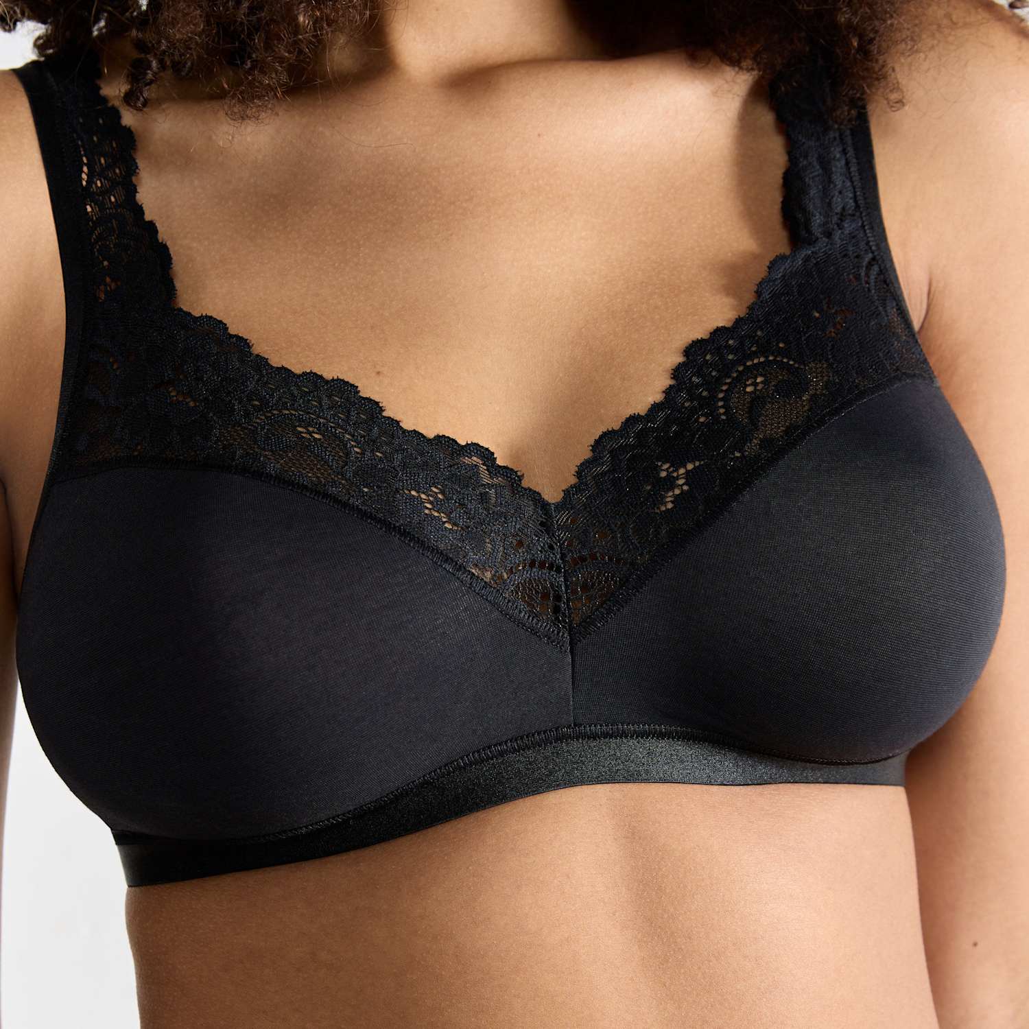 Sloggi Women's Romance Si Non Wired T-Shirt Bra (A-C) - 38B - Black - Available at M&S