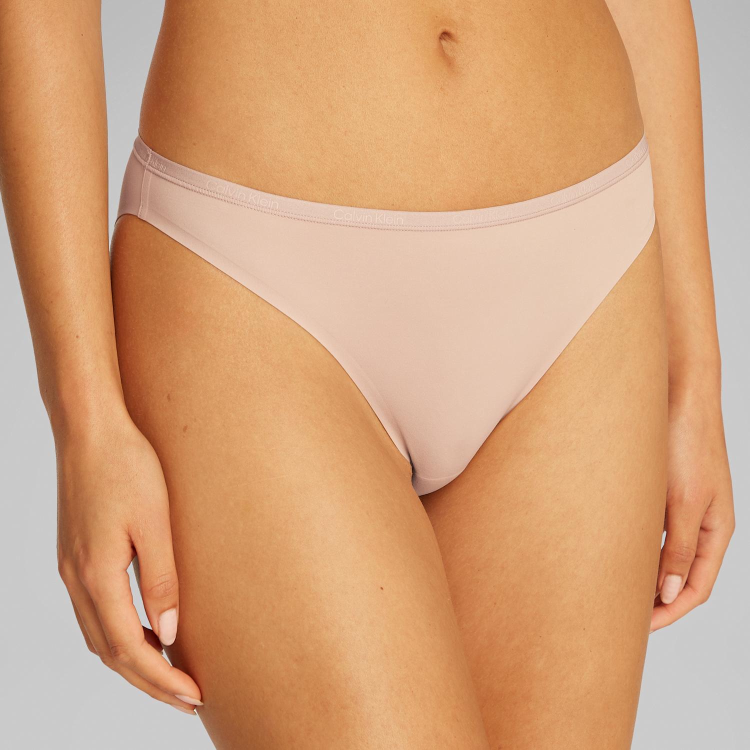 Calvin Klein Women's Bikini Briefs - Perfectly Fit - Large - Beige - Available at M&S
