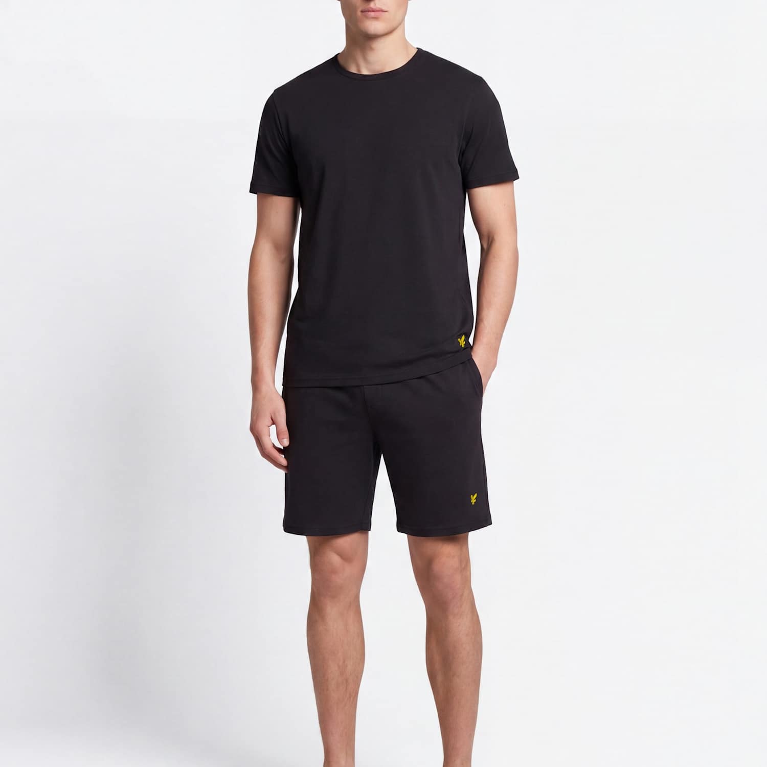 Lyle & Scott Men's Cotton Rich Lounge Set - S - Black - Available at M&S