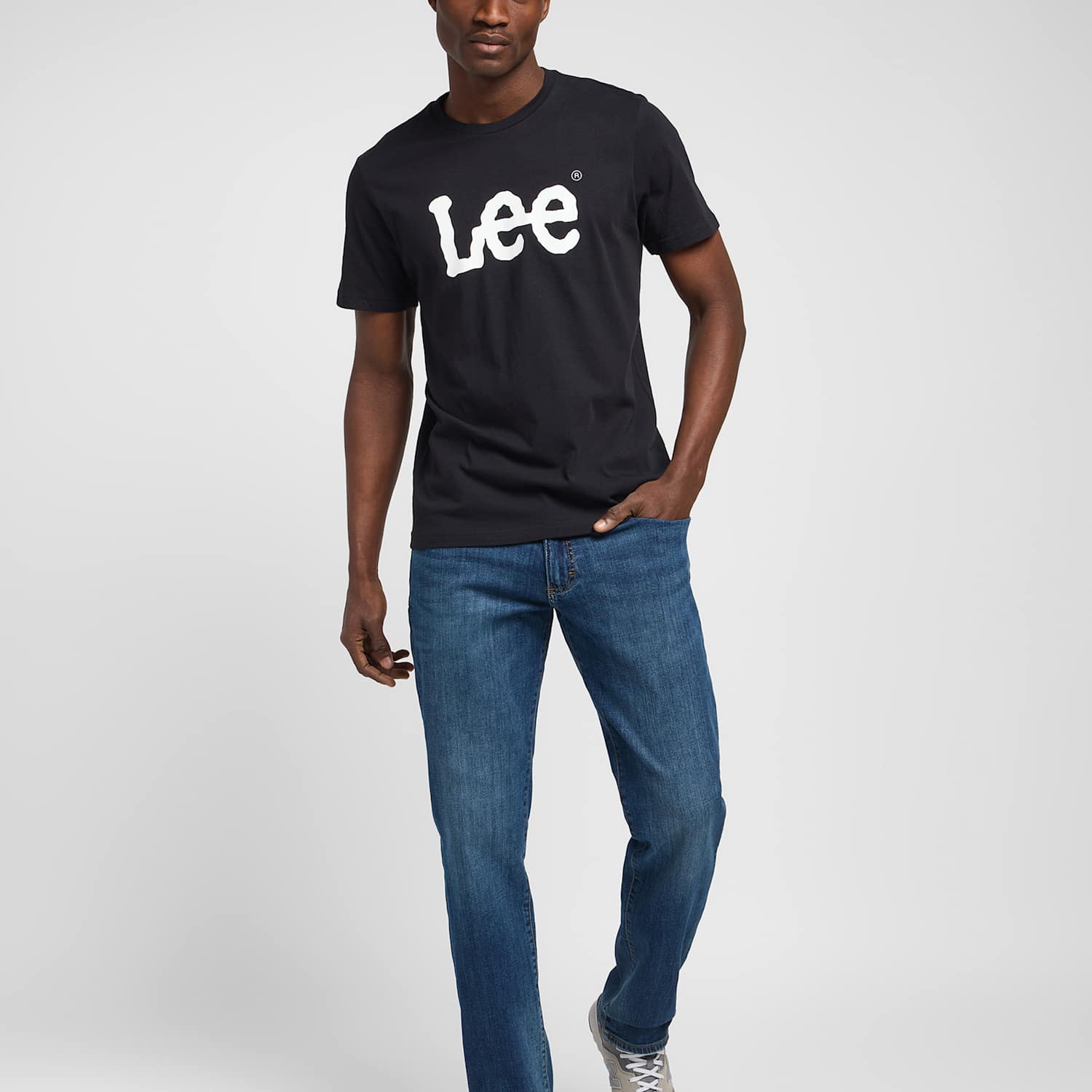 Lee Men's Straight Fit Denim 5 Pocket Jeans - 34/34in - Blue Denim - Available at M&S