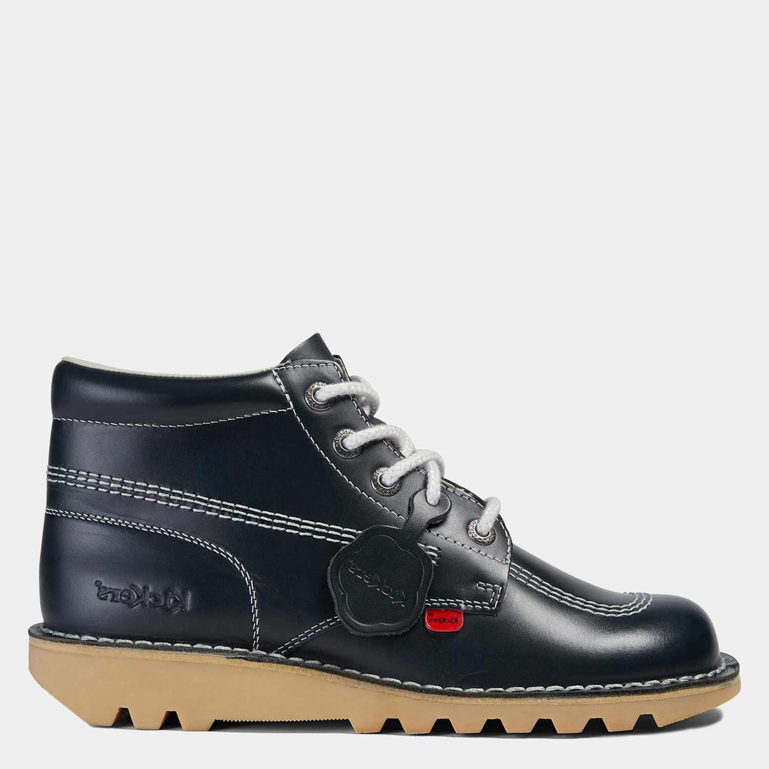 Kickers Men's Leather Lace Up Casual Boots - 11 - Navy - Available at M&S