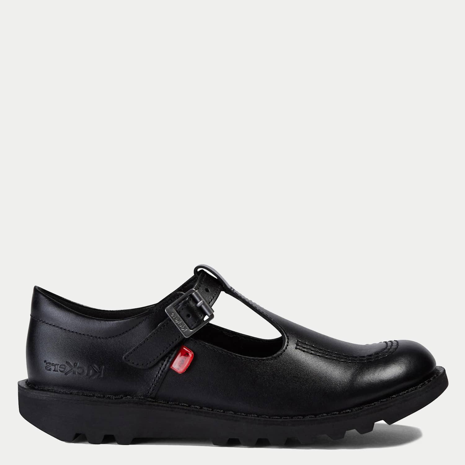 Kickers Girls Leather School Shoes - 6 - Black - Available at M&S