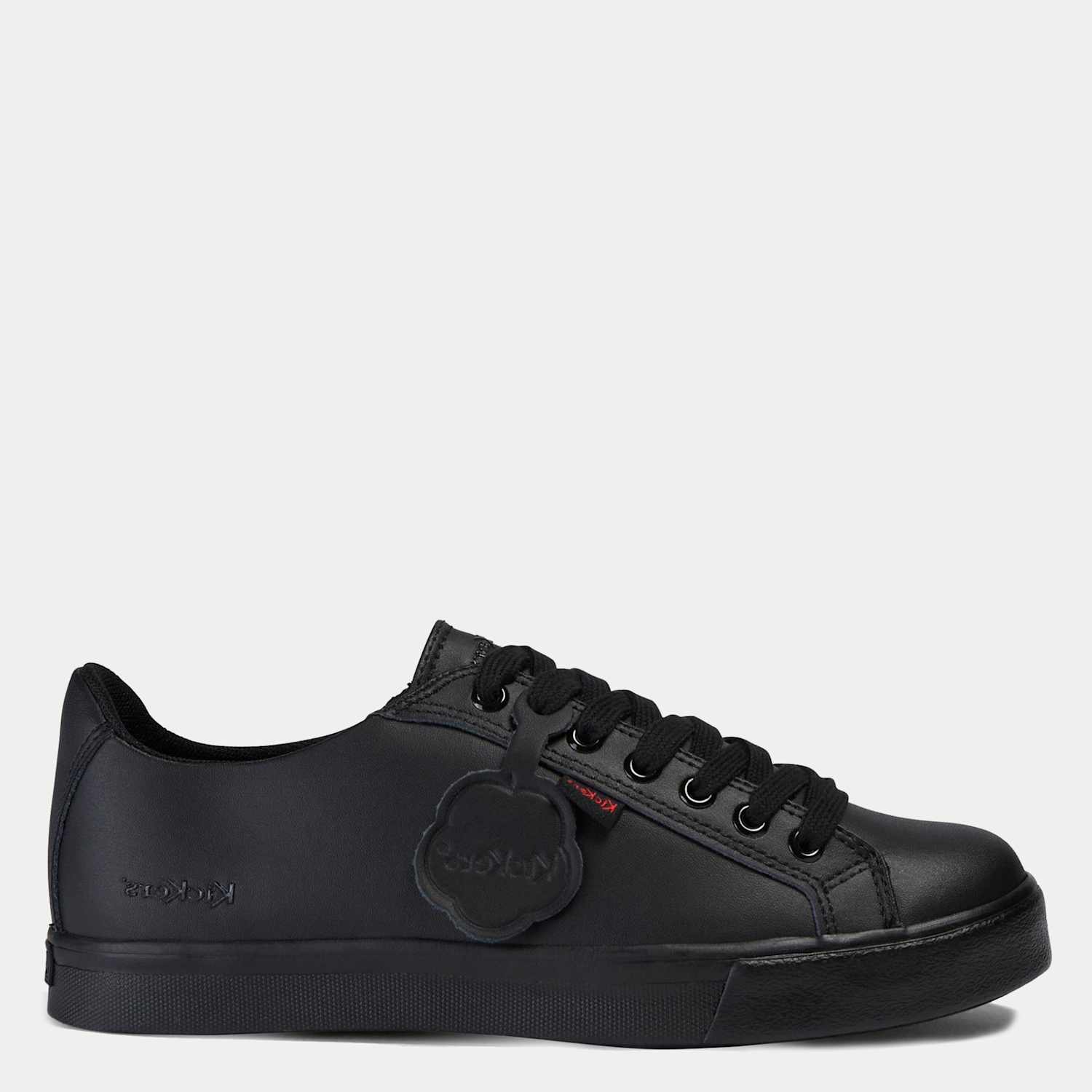 Kickers Kids Leather Lace School Shoes - 4 - Black - Available at M&S