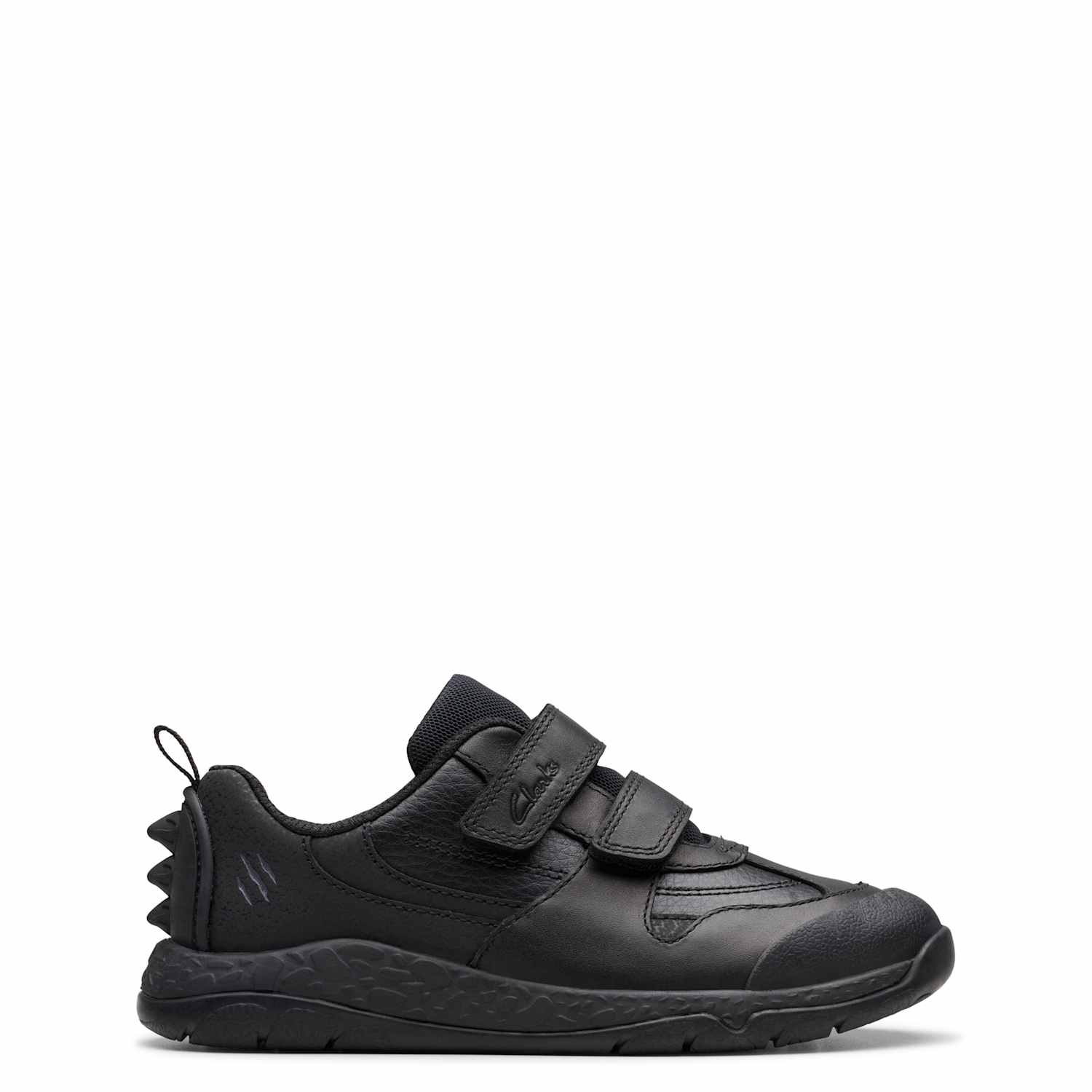 Clarks Boys Leather Riptape Trainers (7 Small - 2.5 Large) - 12 - Black - Available at M&S