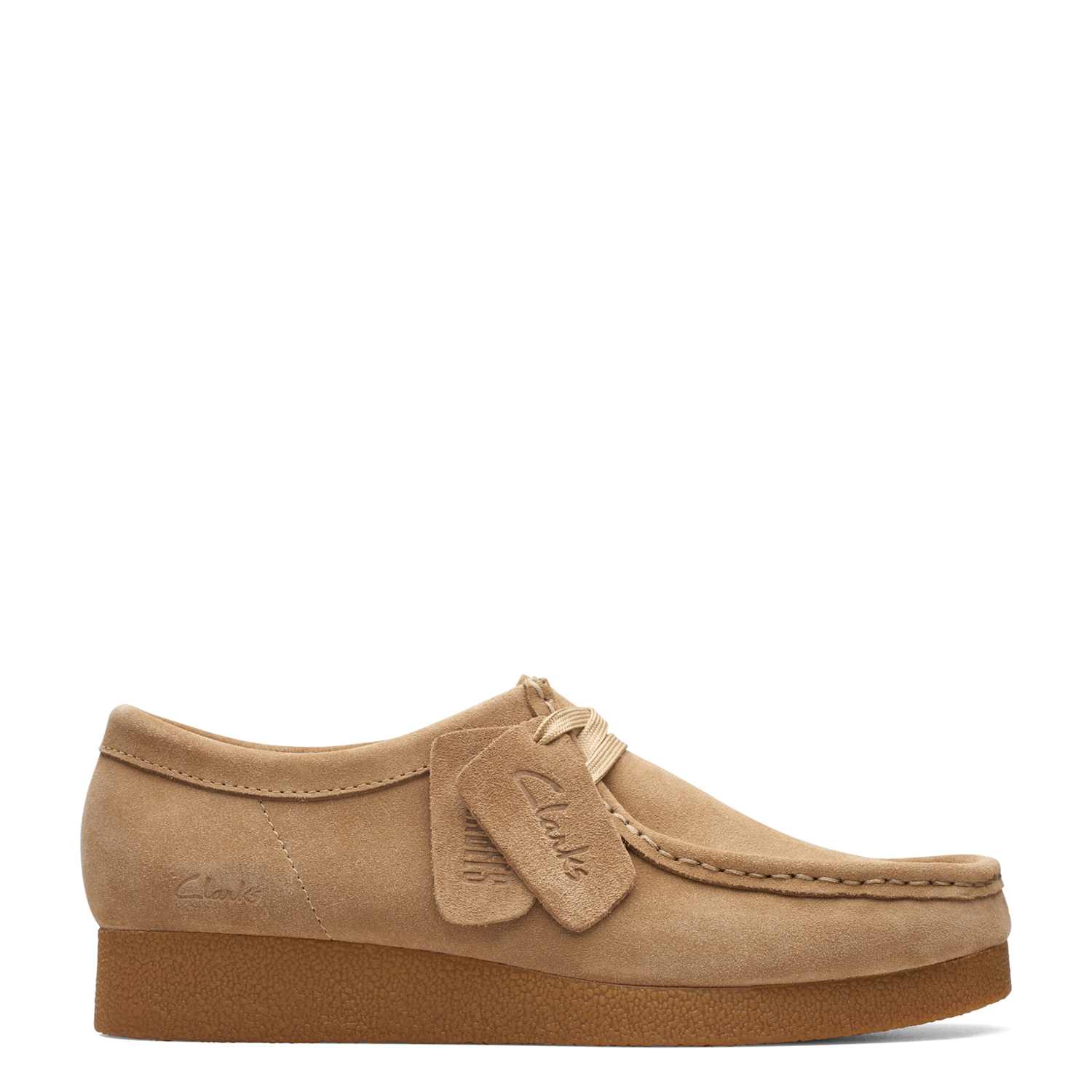 Clarks Women's Originals Wallabee EVOSh Suede Shoes - 5 - Sand - Available at M&S