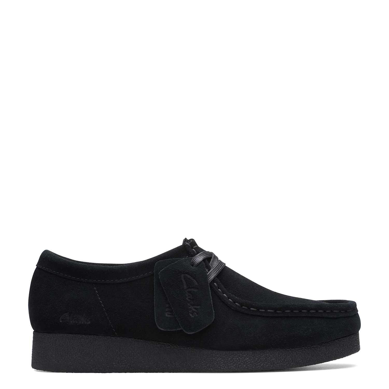 Clarks Women's Originals Wallabee EVOSh Suede Shoes - 7½ - Black - Available at M&S
