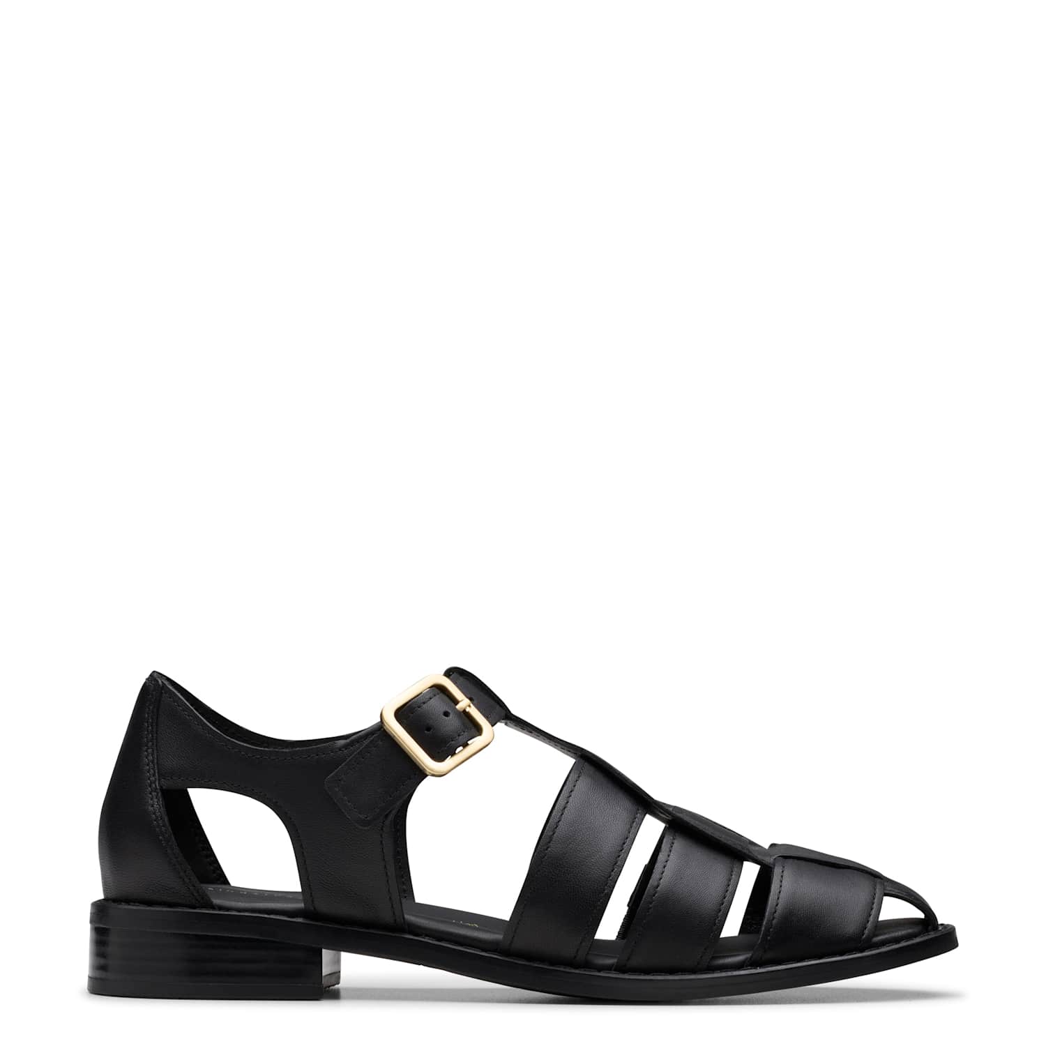 Clarks Men's Leather Strappy Fisherman Sandals - 4 - Black - Available at M&S