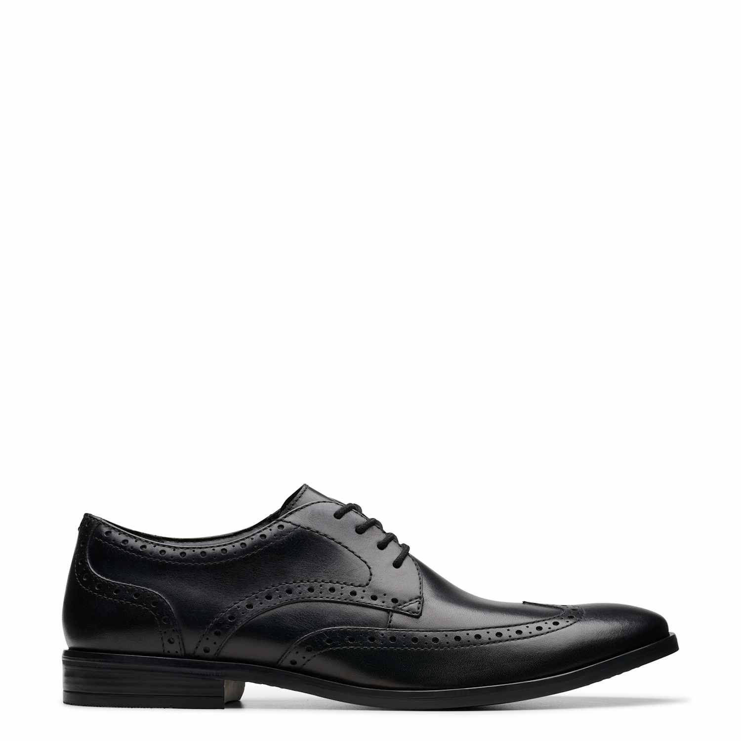Clarks Women's Leather Brogues - 8 - Black - Available at M&S