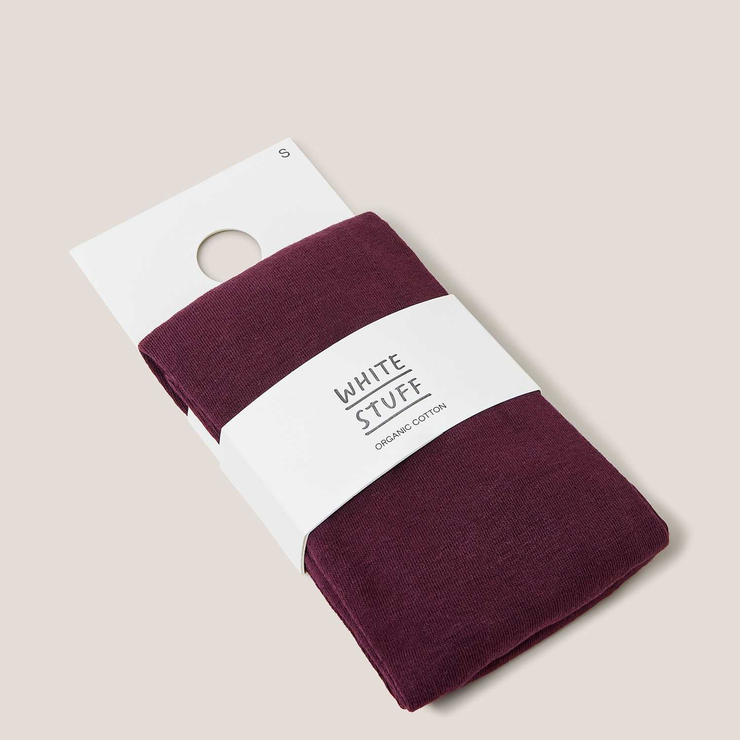White Stuff Women's 60 Denier Cotton Rich Opaque Tights - Small - Purple - Available at M&S