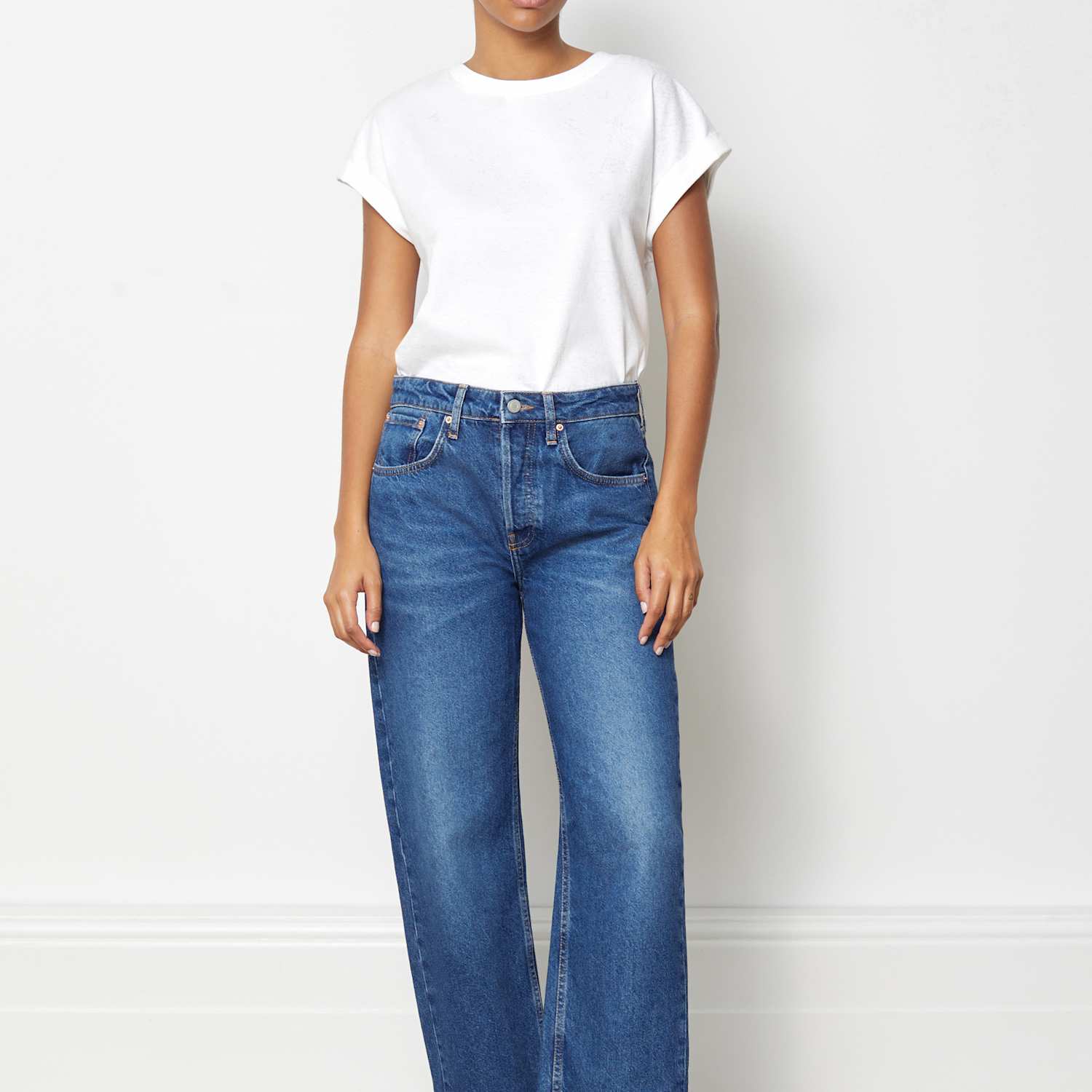 Albaray Women's Boyfriend Mid Rise Jeans - 12 - Indigo - Available at M&S