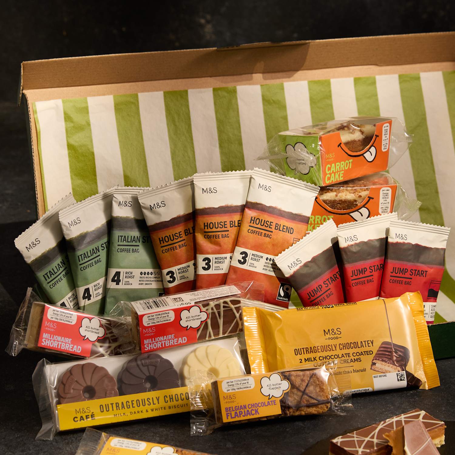 M&S Hampers The Perfect Blend Coffee & Cake Letterbox Gift