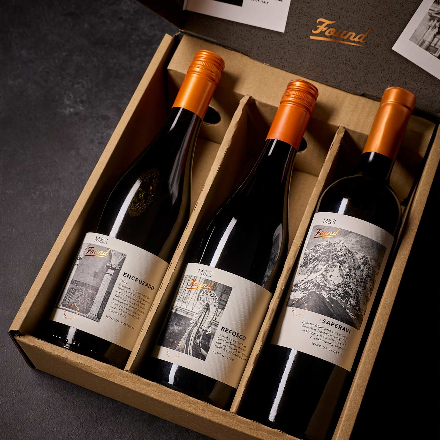 M&S Hampers Found Red & White Trio Gift