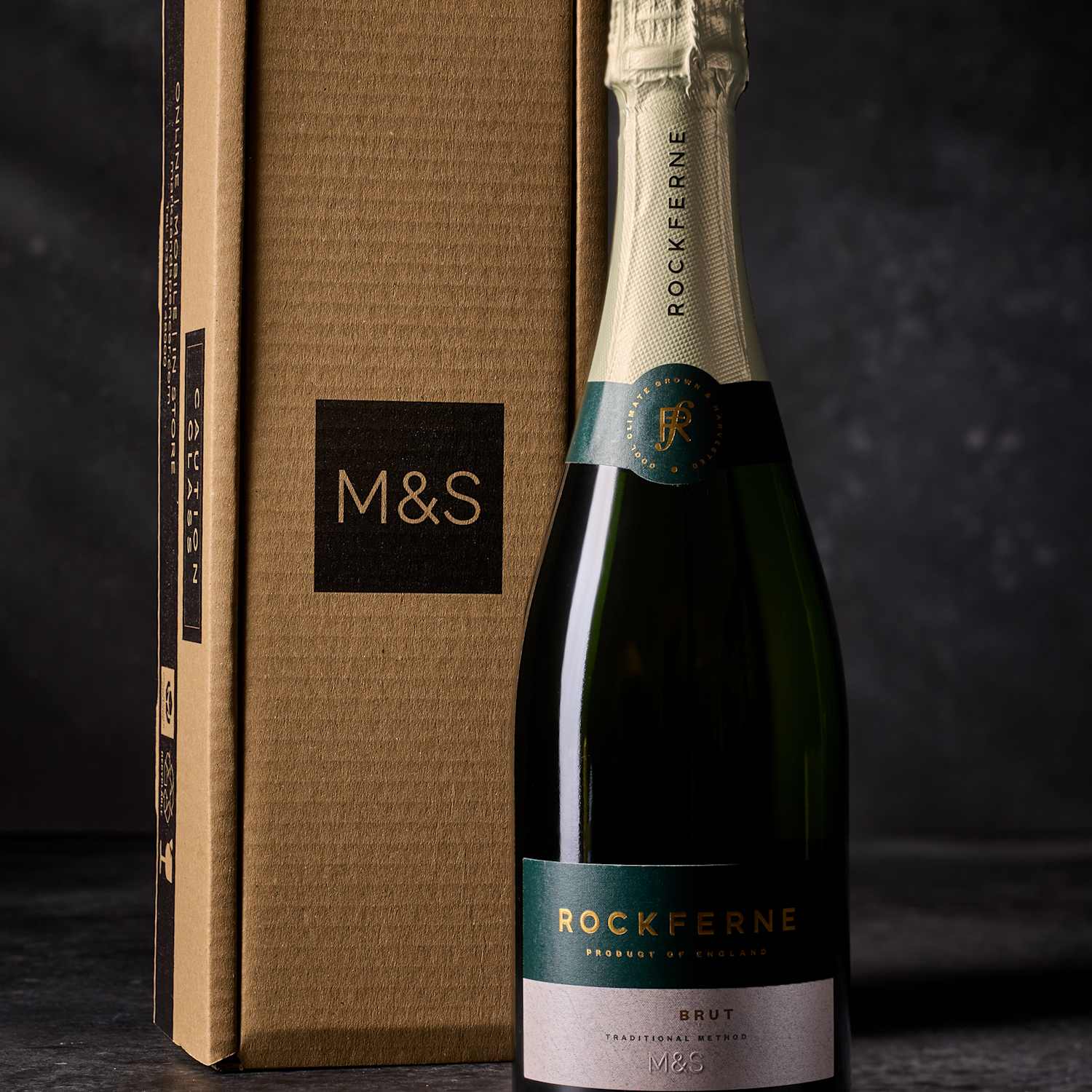 M&S Hampers Rockferne Brut English Sparkling Single Bottle Gift