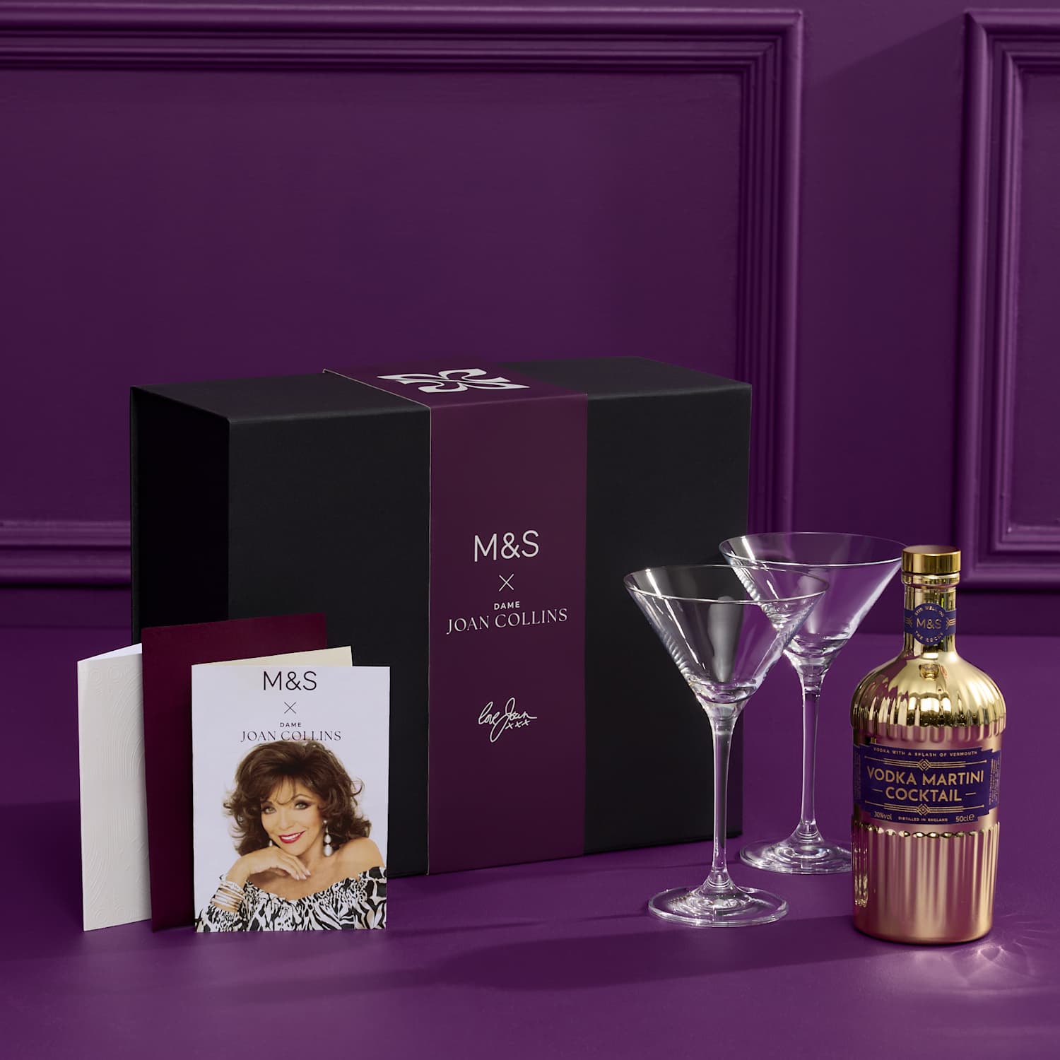 M&S X Dame Joan Collins The Dame Joan Collins Vodka Martini Gift