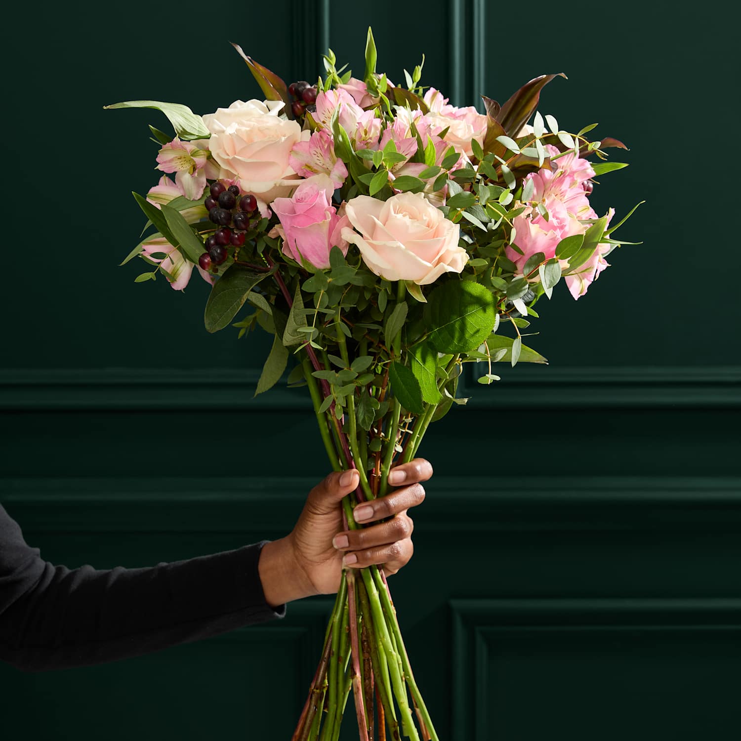 M&S Flower Market Vintage Rose, Hypericum & Eucalyptus Bouquet