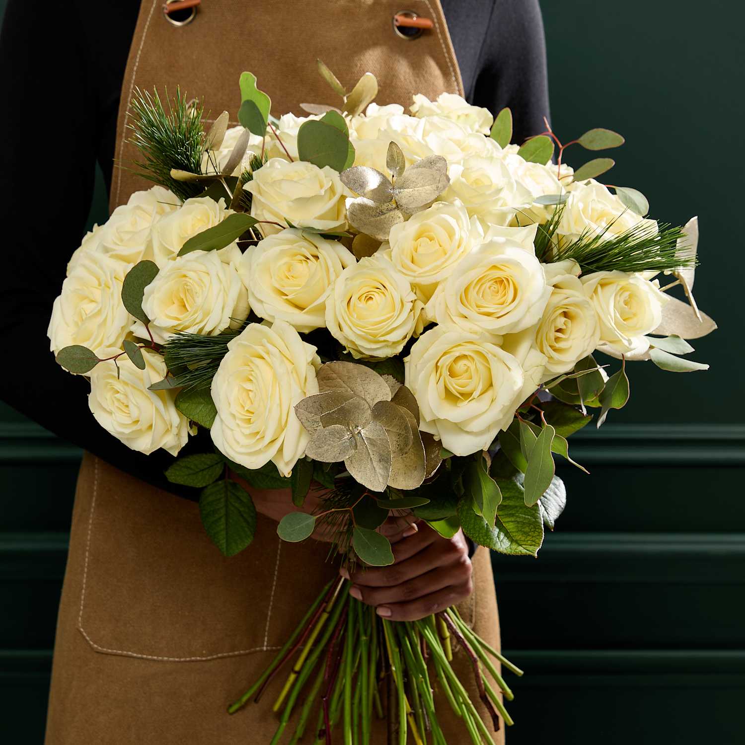 M&S Flower Market Luxury White Rose Bouquet