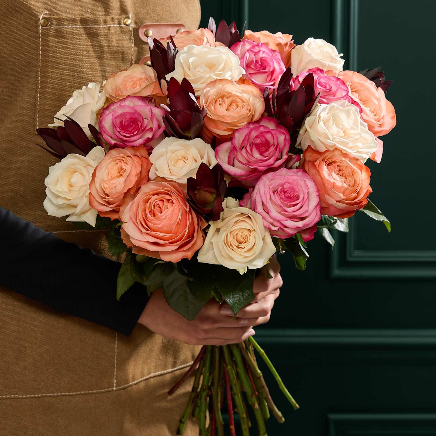 M&S Flower Market Rose & Leucodendrum Bouquet