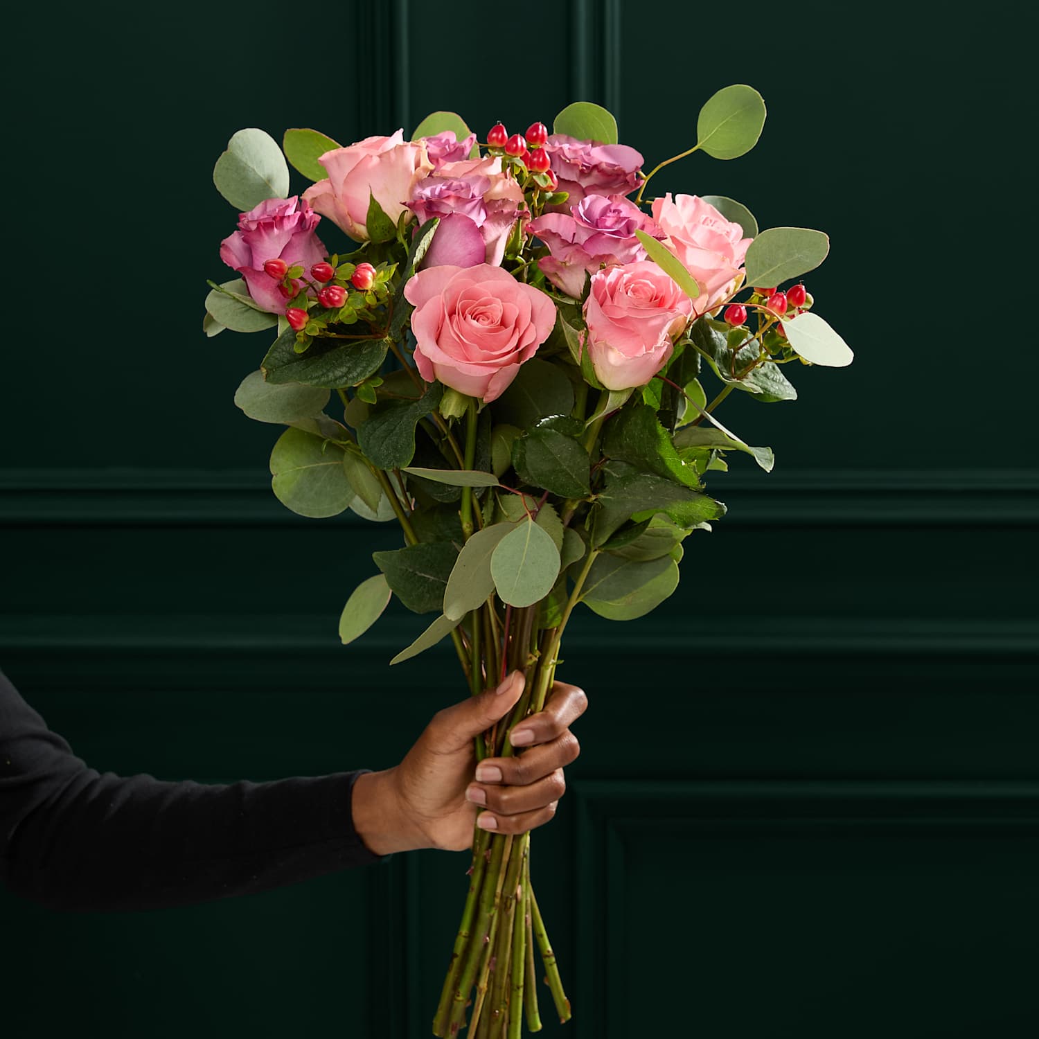 M&S Flower Market Rose & Hypericum Bouquet