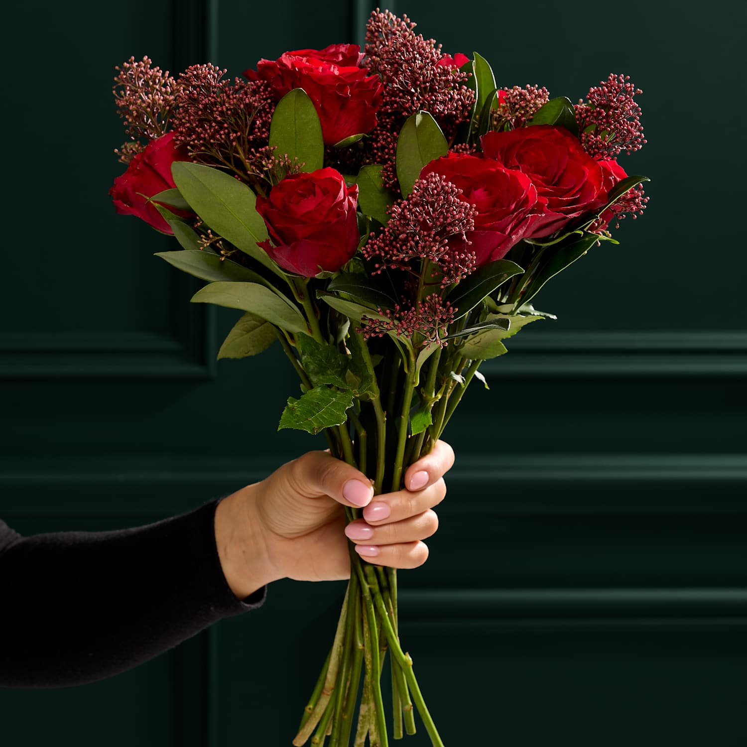 M&S Flower Market Rose & Skimmia Posy