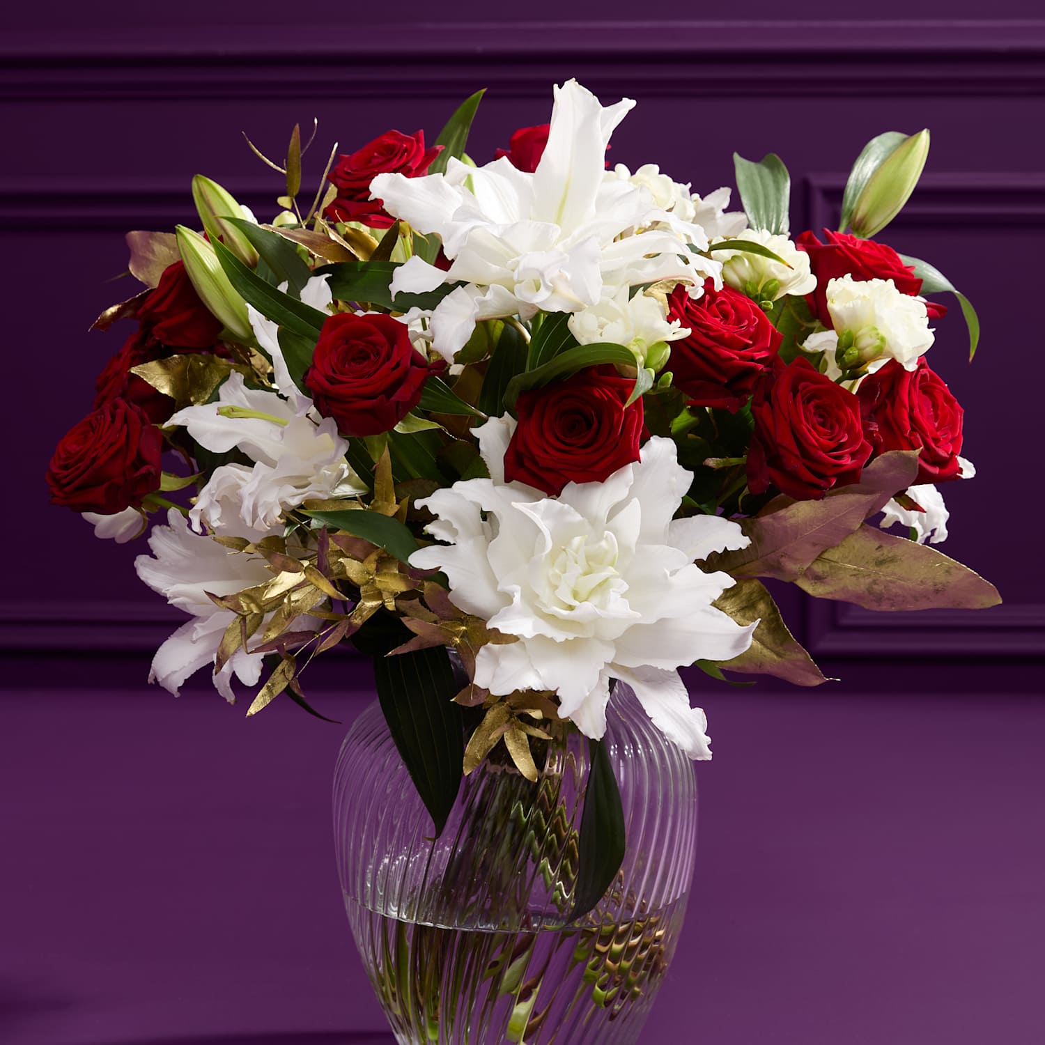M&S X Dame Joan Collins Dame Joan Collins Christmas Bouquet with Vase